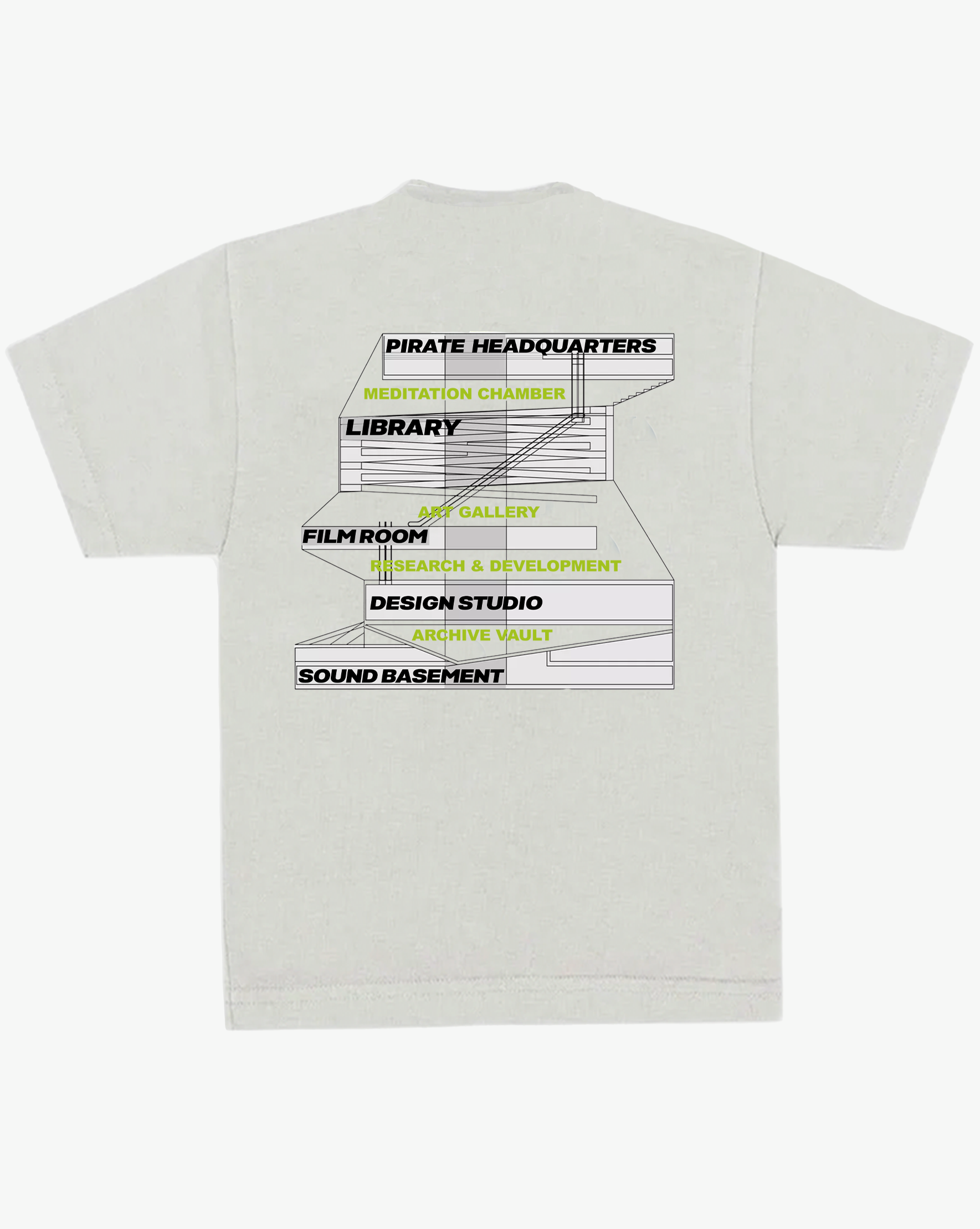 Pirate HQ Tee (Off White)