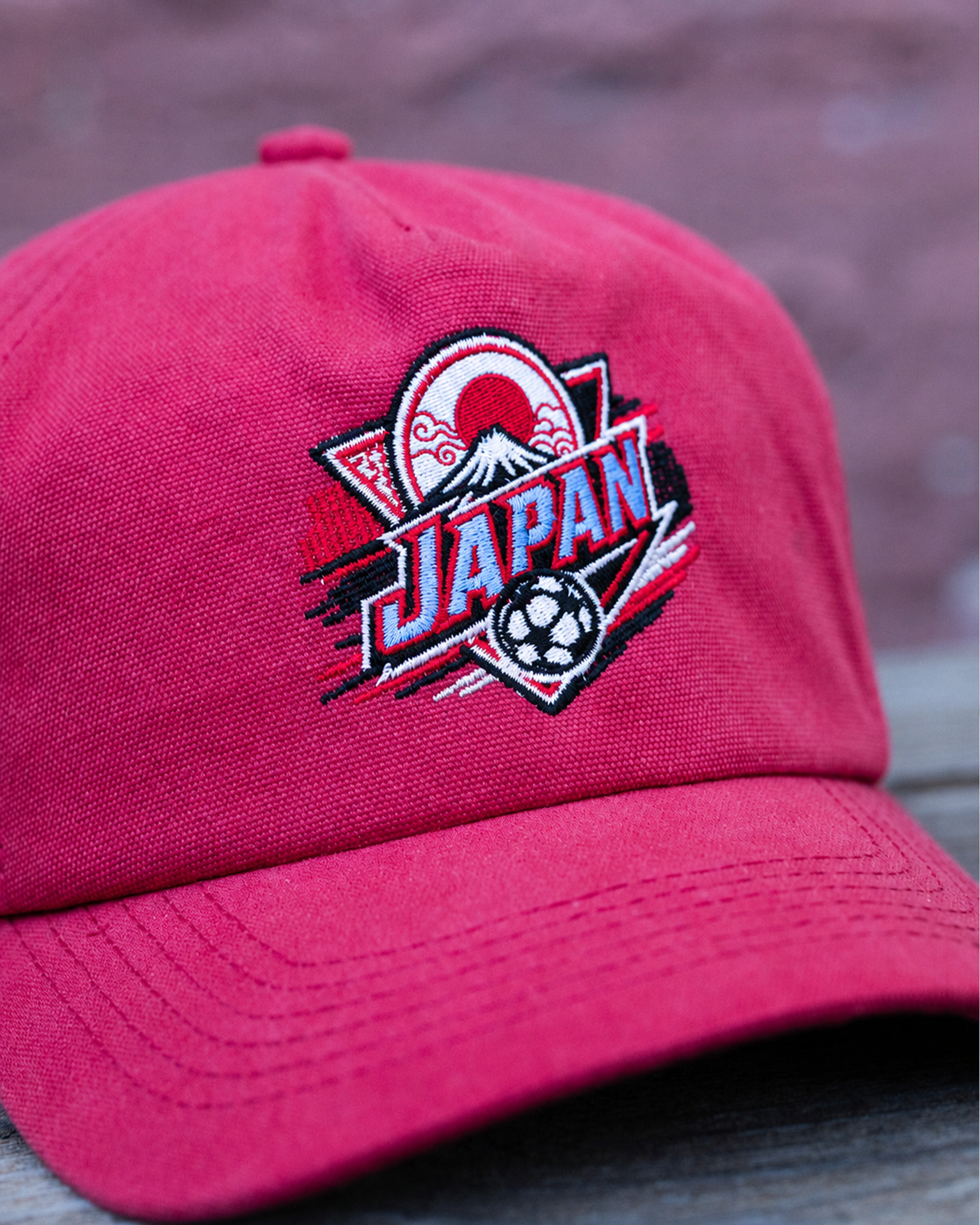 Japan Crest Vintage Hat (Red)