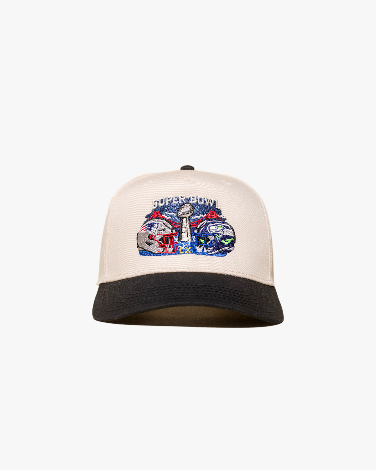 Super Bowl '26 Hat (Cream/Black)