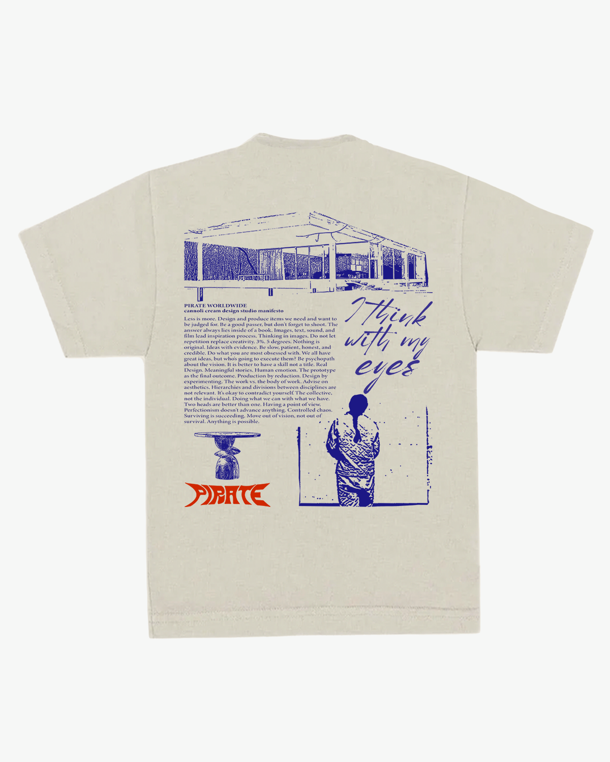 Pirate Manifesto SS Tee (Cannoli Cream)