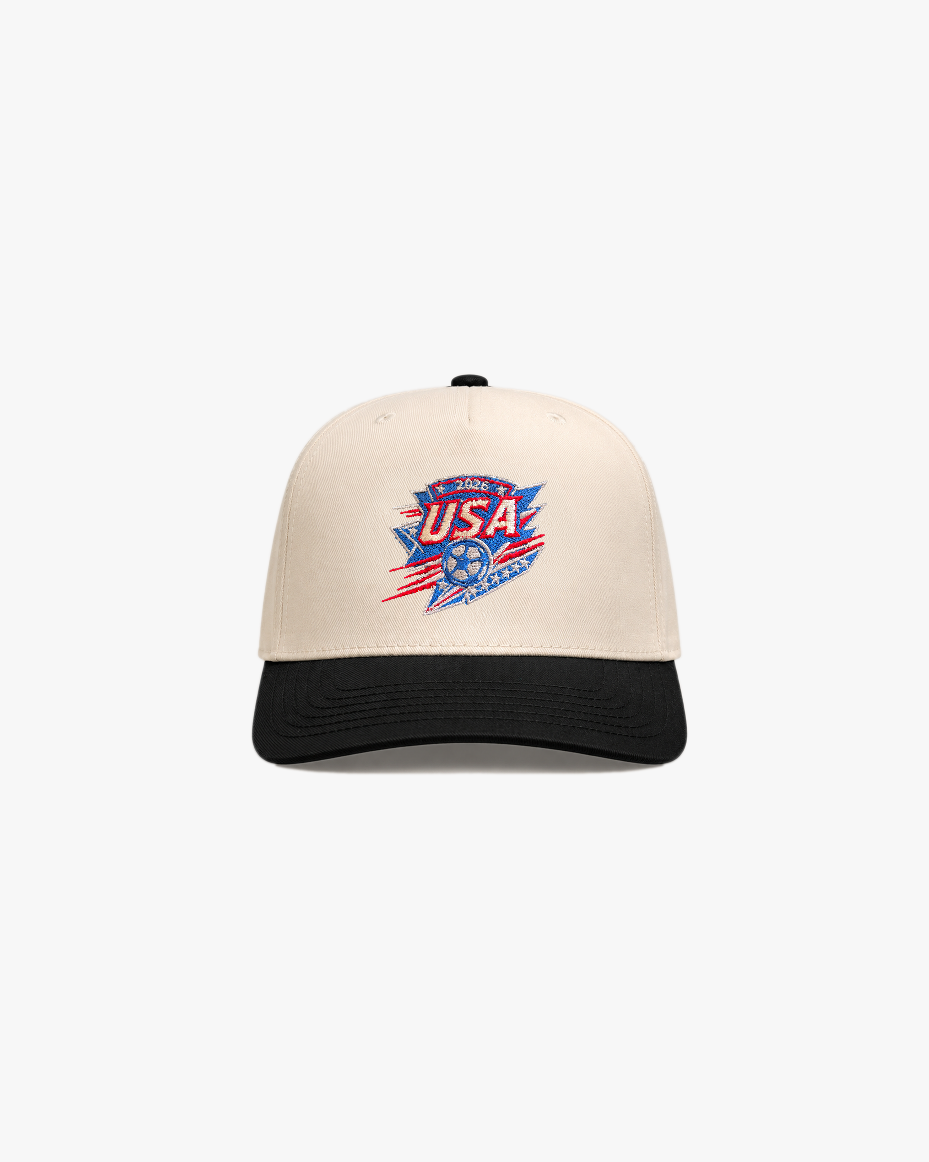 USA Crest Hat (Cream/Black)