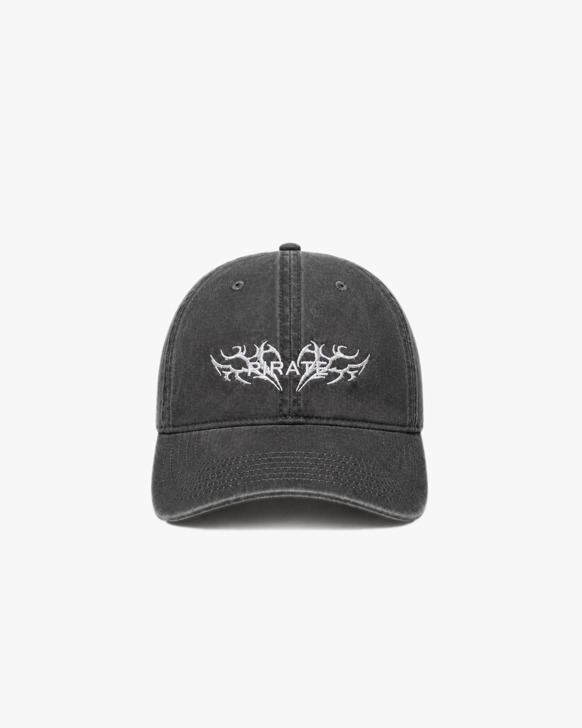 Chromed Wire Dad Hat (Washed Black)