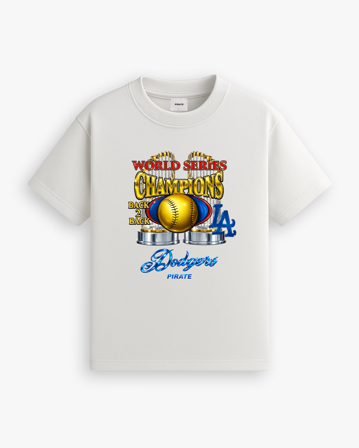 LA World Series Back 2 Back Tee (Off White)