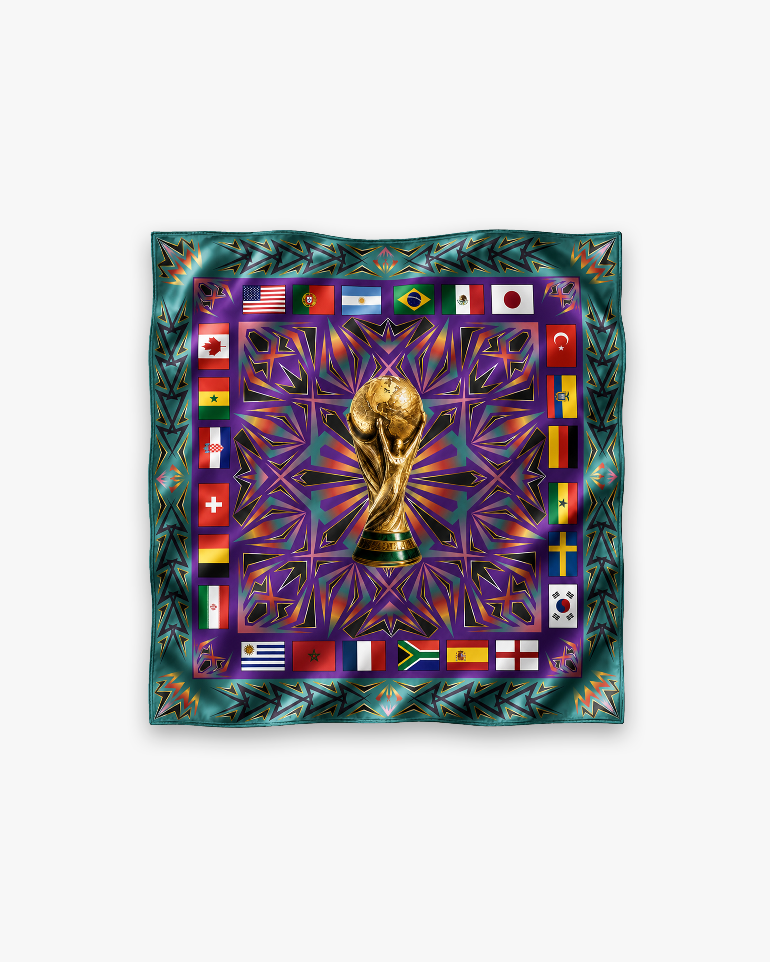 Worlds Game Silk Bandana