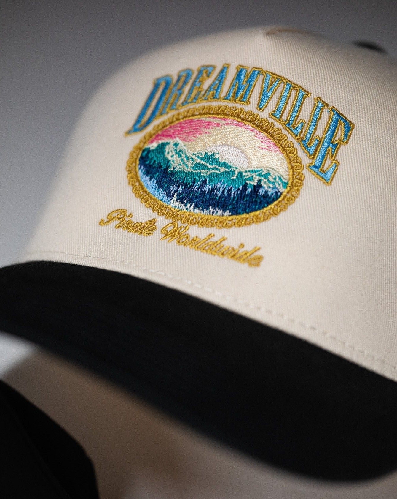 Dreamville by Pirate, Dreamville World Hat (Cream/Black)