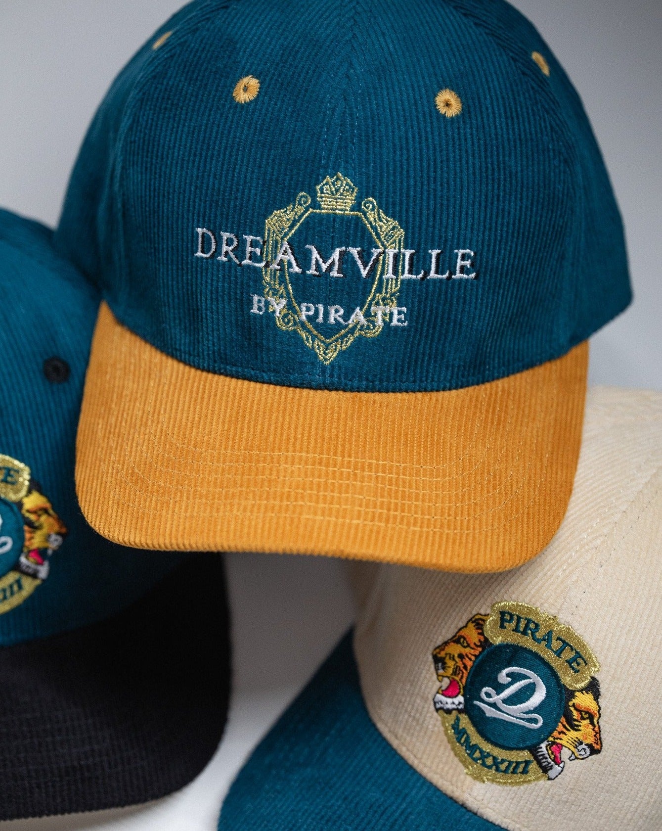 Dreamville by Pirate Corduroy Hat (Bluesteel/Harvest Gold)