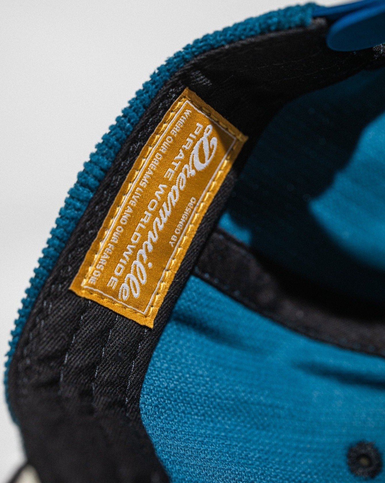 Dreamville by Pirate Two Headed Lion Corduroy Hat (Bluesteel/Black)