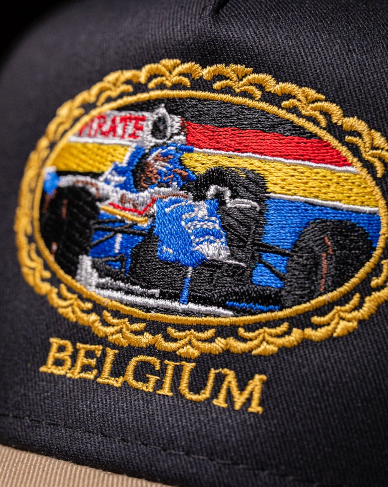Pirate Belgium Racing Hat (Brown/Black)