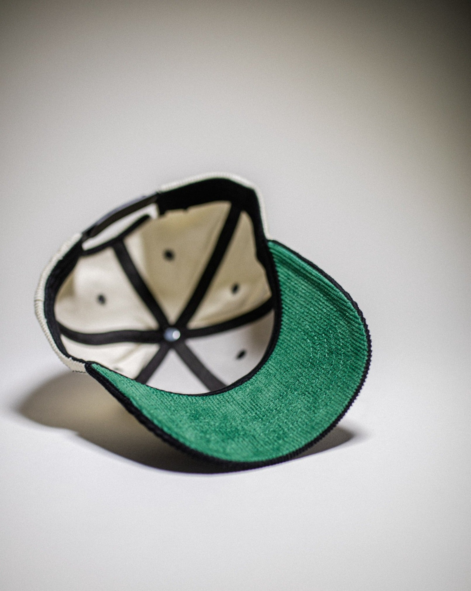 Pirate P Corduroy Hat (Cream/Black)