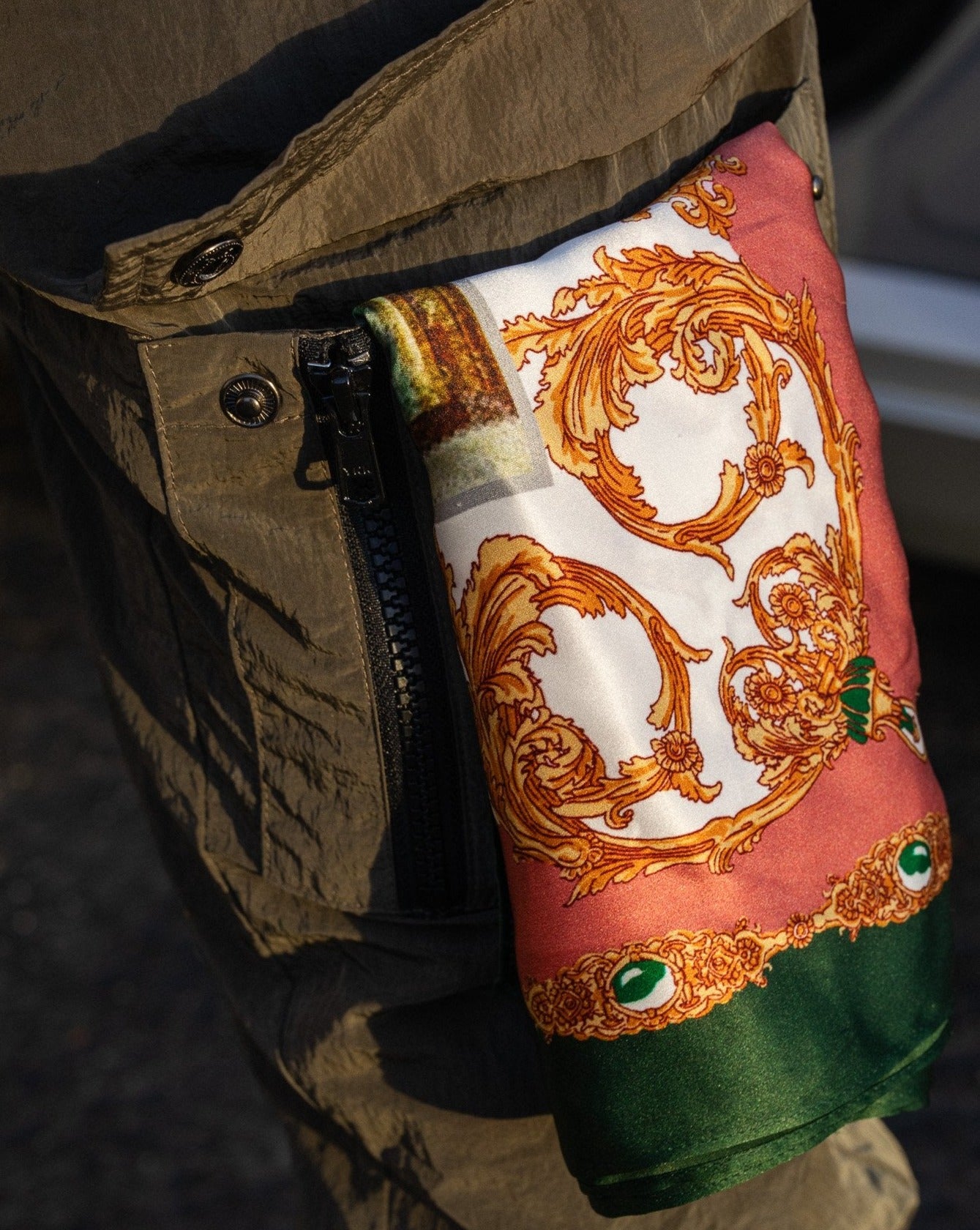 Pirate Pompeii Silk Bandana