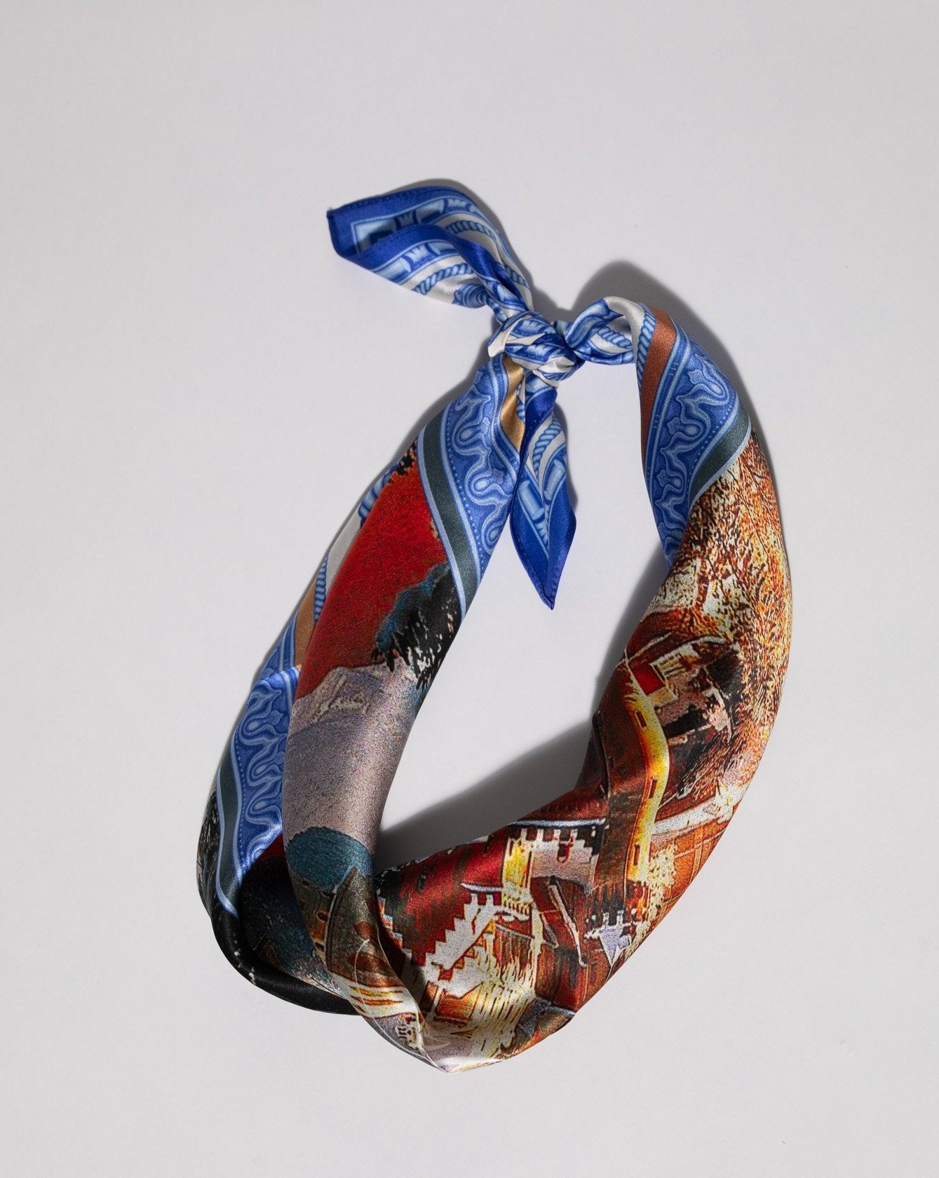 Pirate Snow Castles Silk Bandana