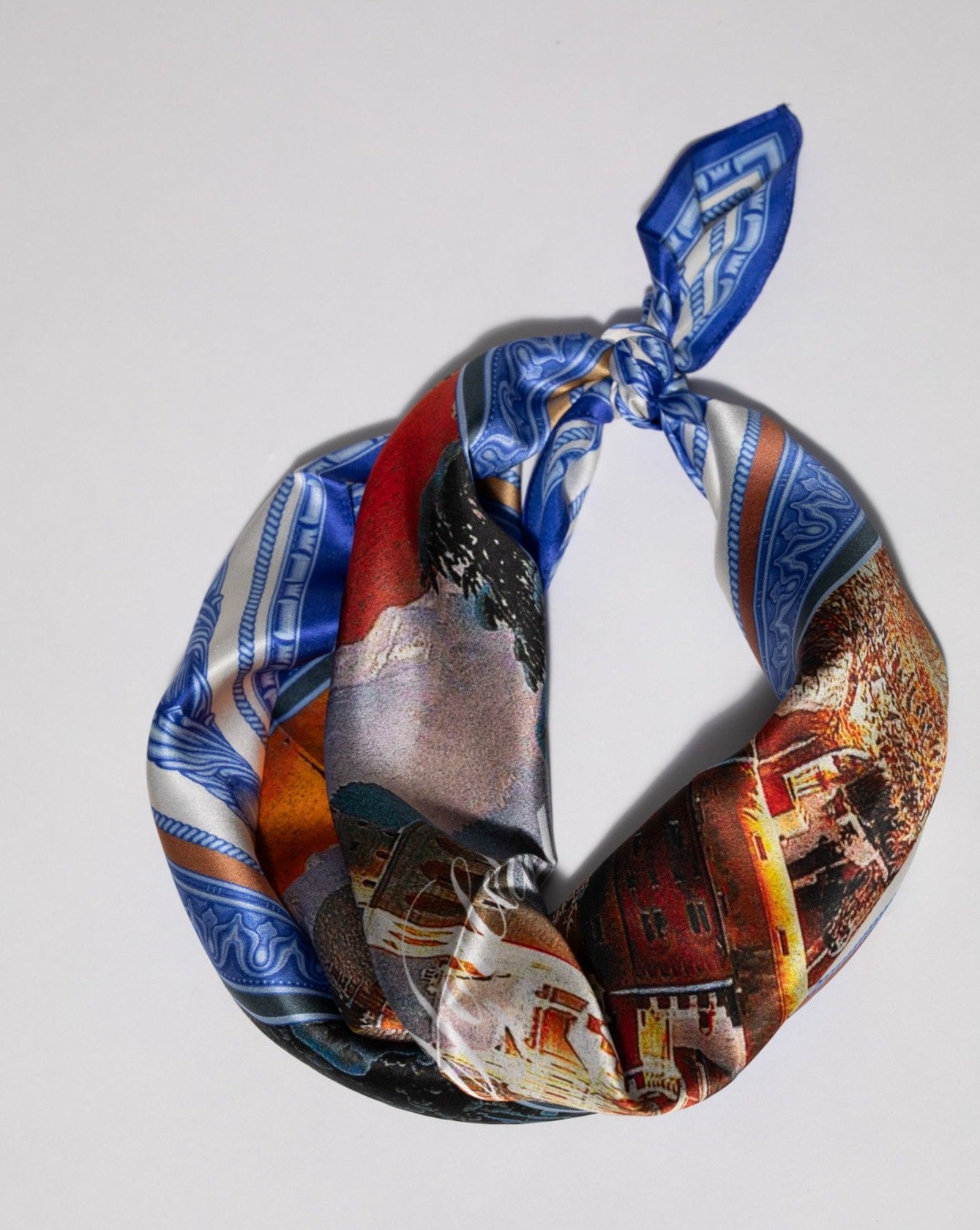 Pirate Snow Castles Silk Bandana