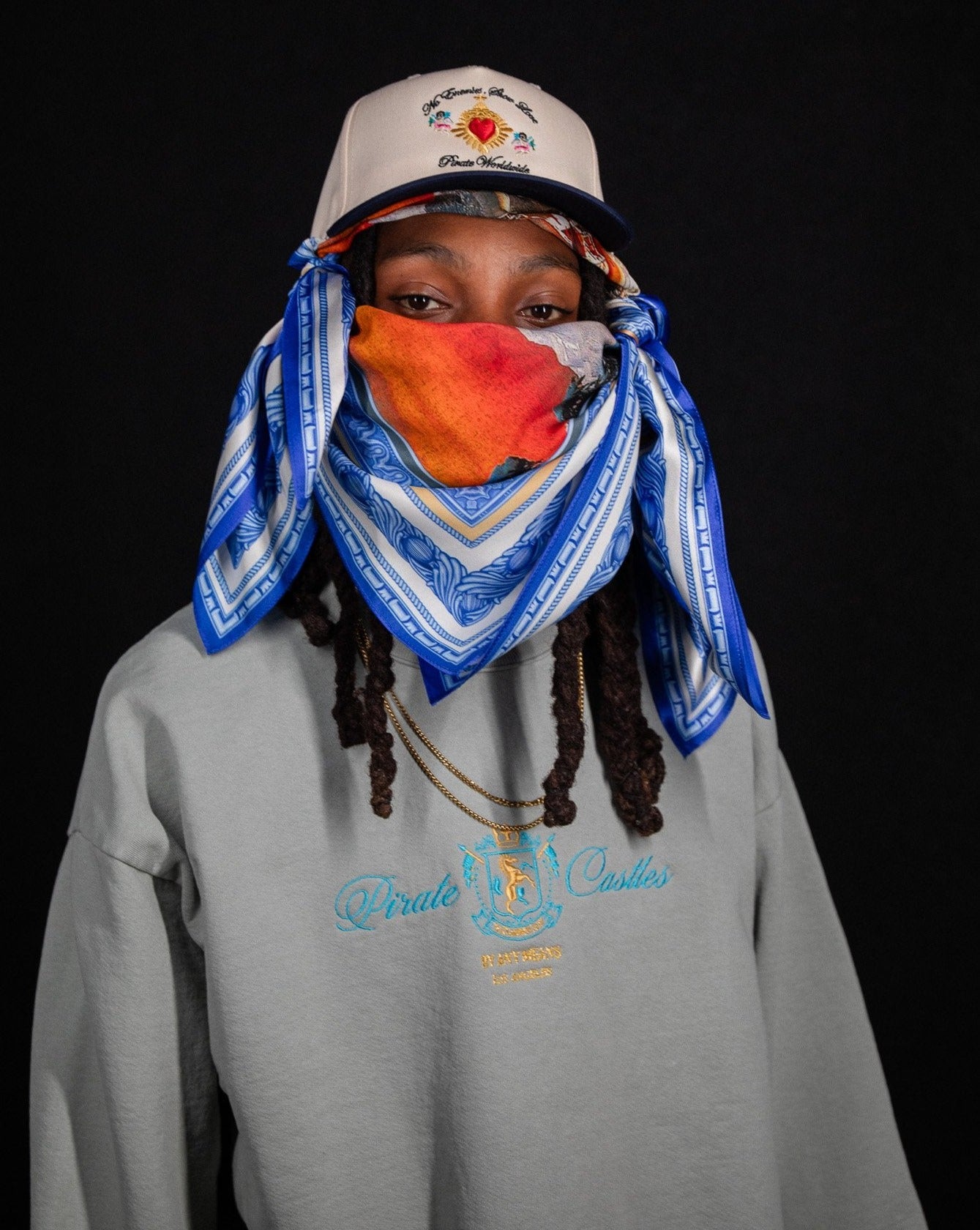 Pirate No Enemies, Show Love Hat (Cream/Black)