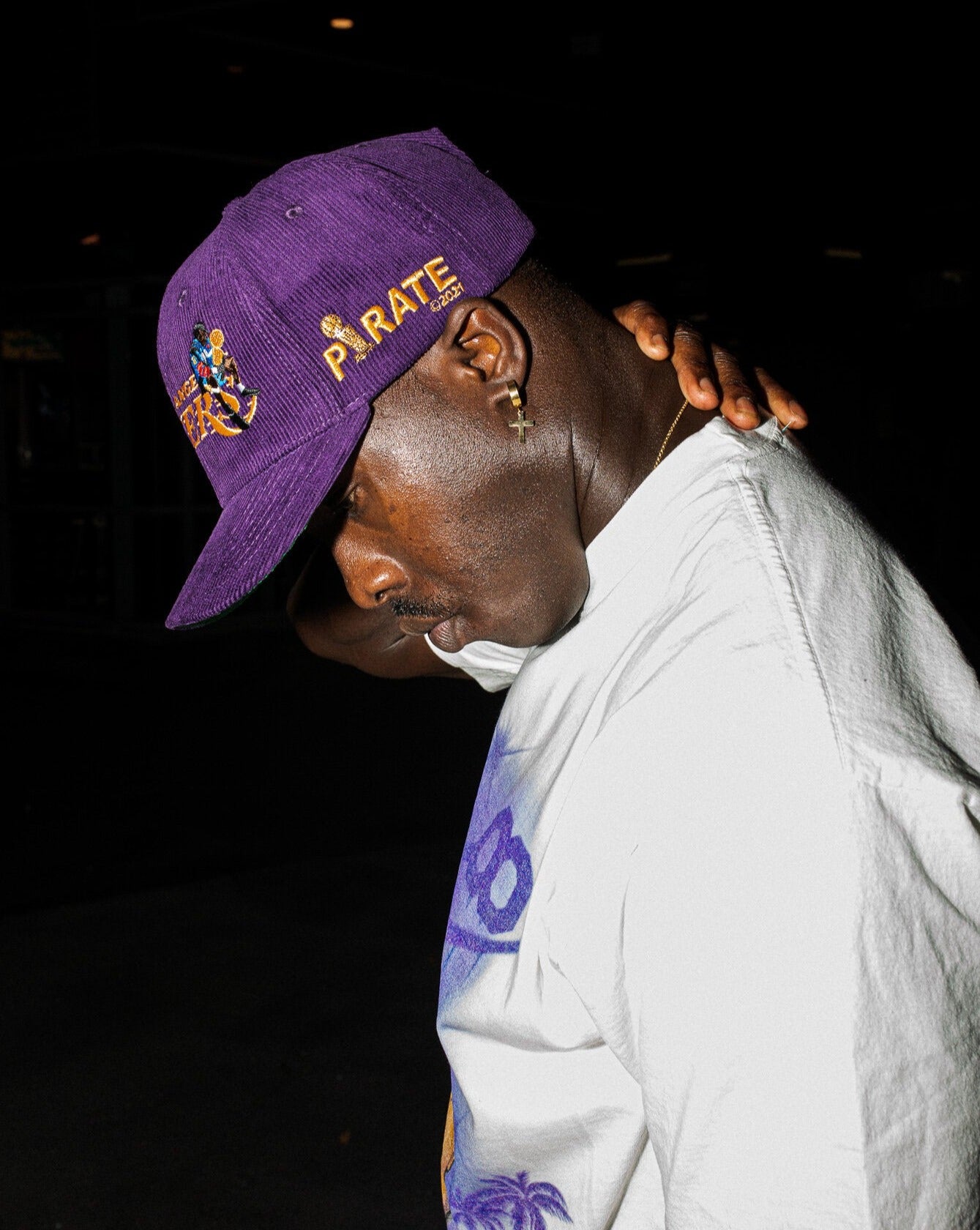 Pirate Lakers Champion Corduroy Hat (Road Game Purple)