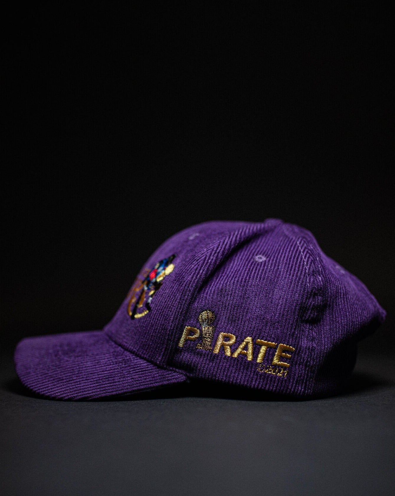Pirate Lakers Champion Corduroy Hat (Road Game Purple)