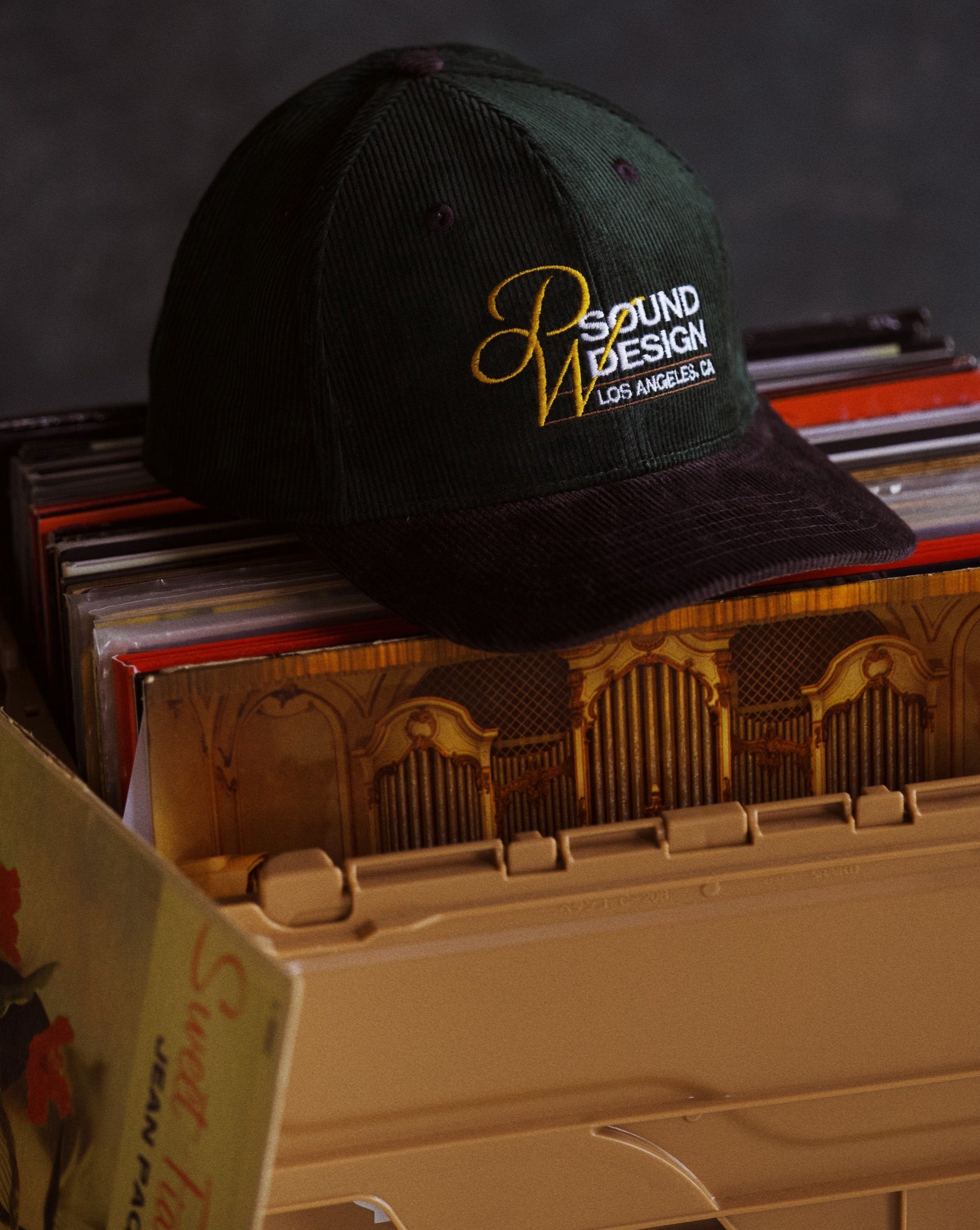 Pirate Sound Design Corduroy Hat (Green/Black)