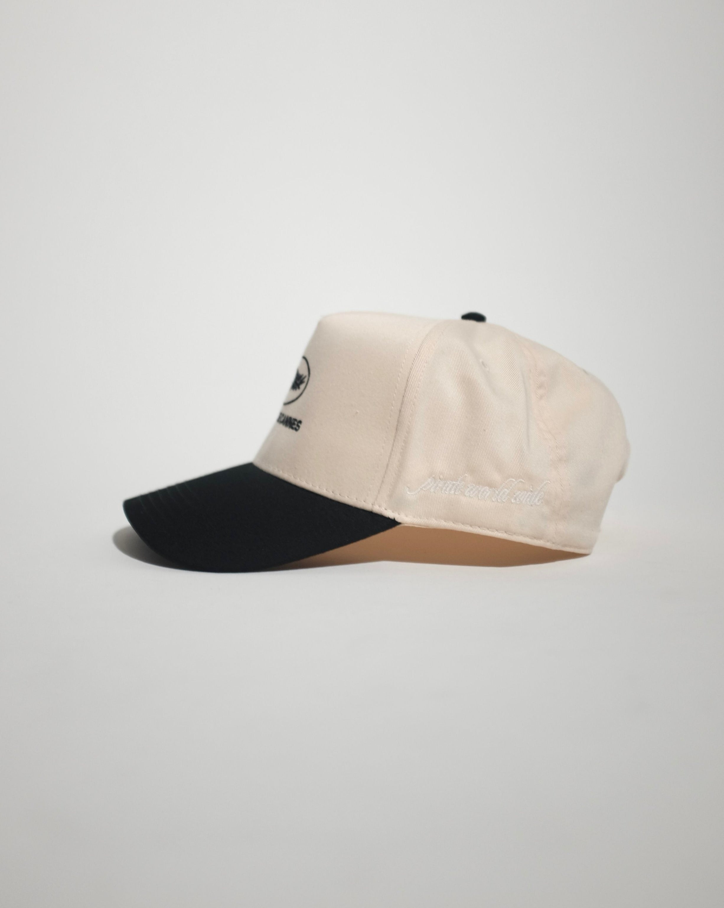 Pirate Cannoli Cream Cannes Hat (Cream/Black)