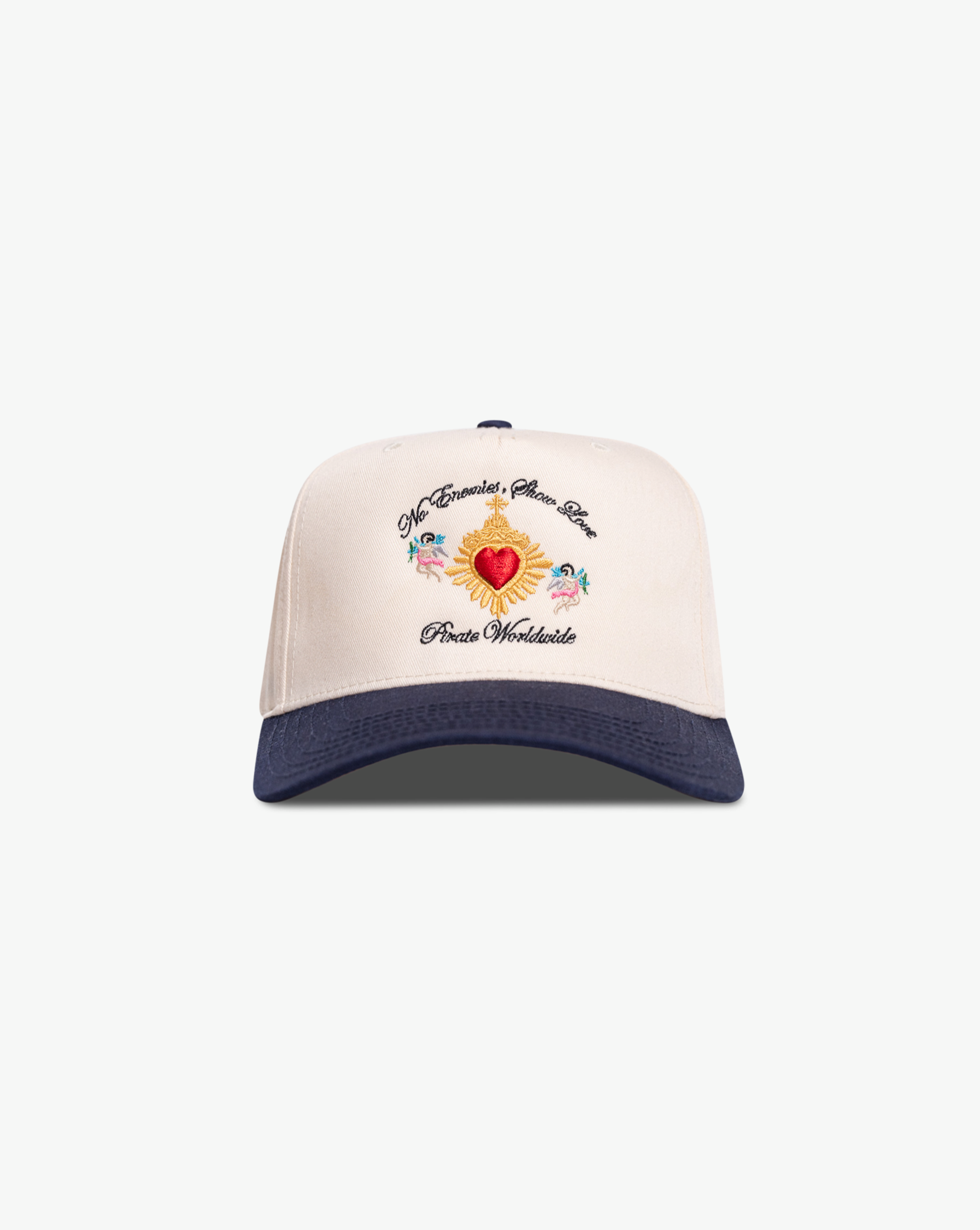 Pirate No Enemies, Show Love Hat (Cream/Navy)