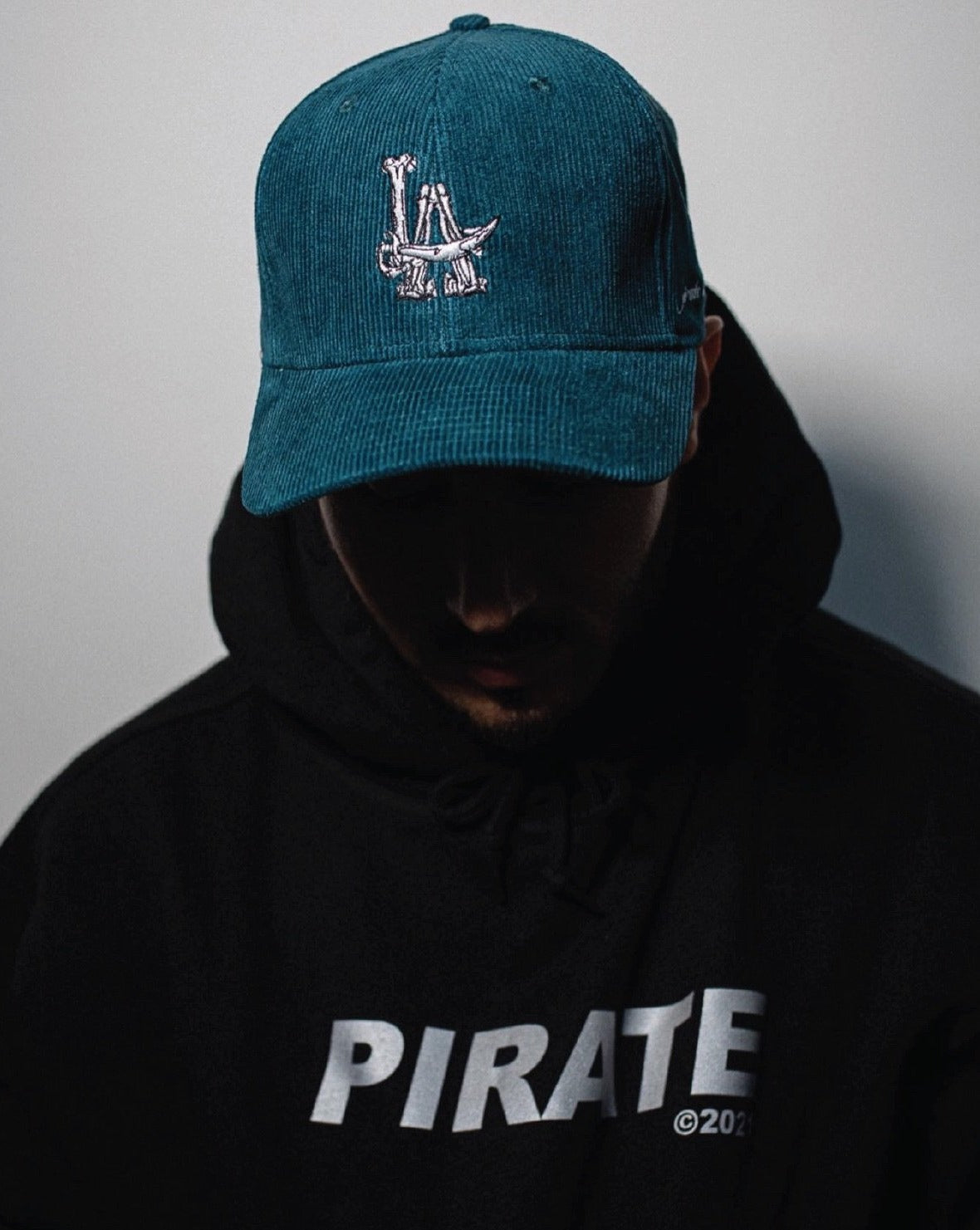 Pirate LA Corduroy Hat (Ocean Blue)