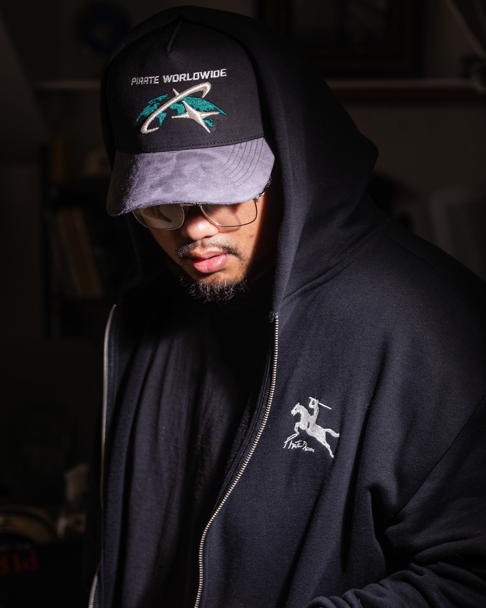 Pirate Chrome Meridian Hat (Black/Grey)