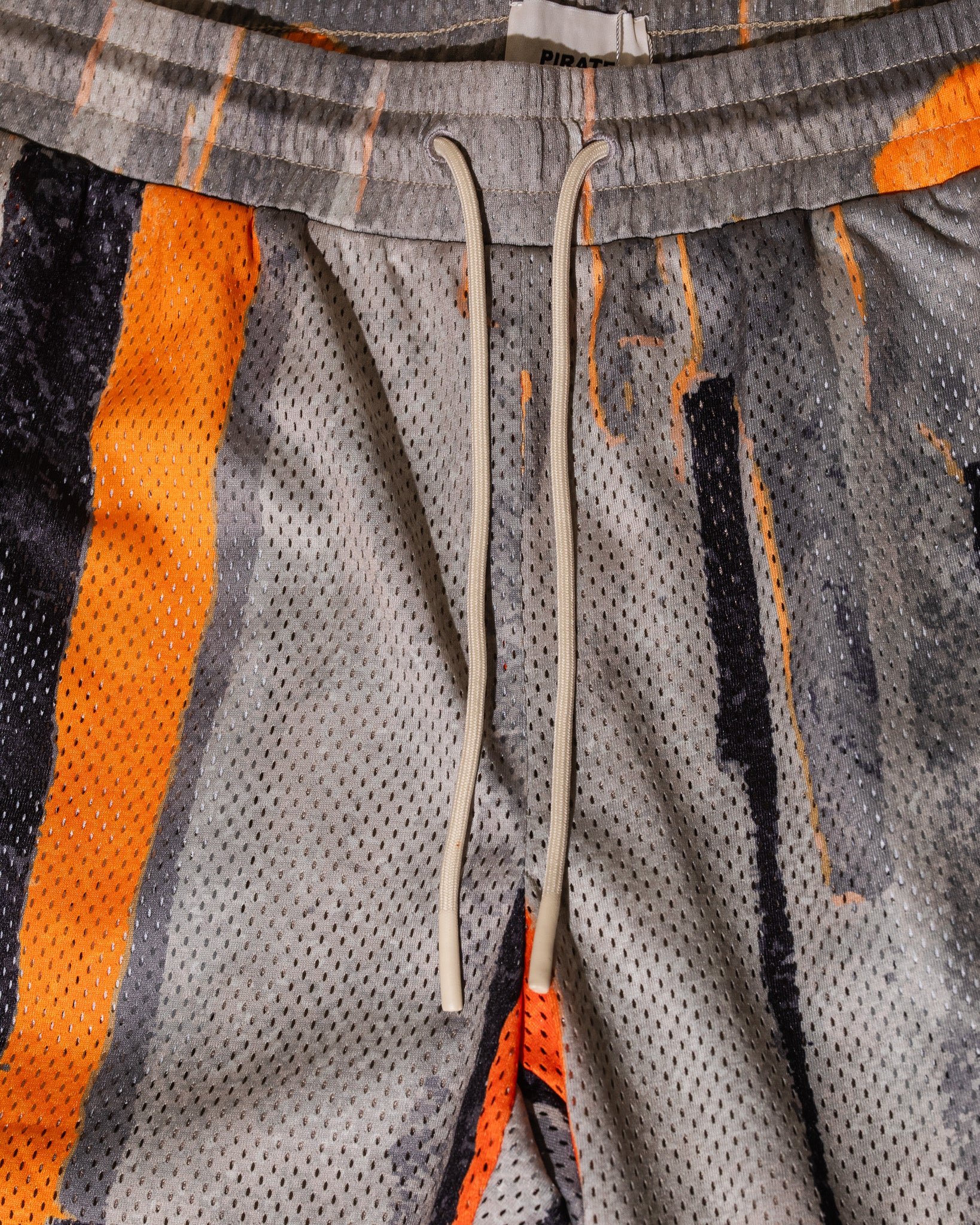 Pirate Hilltop Printed Mesh Short (Volcano Stone)