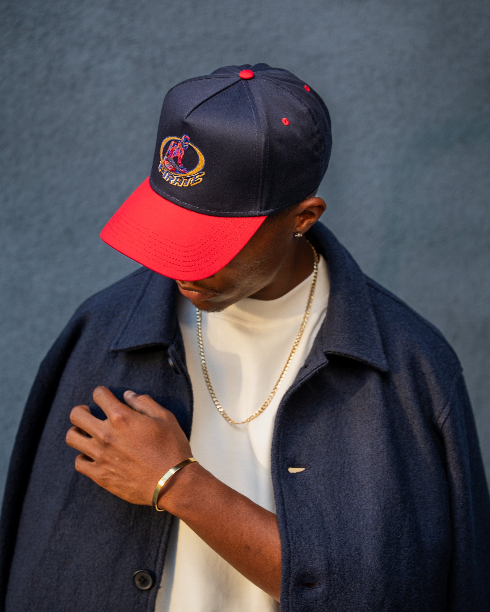 Pirate 2035 Hat (Navy/Red)