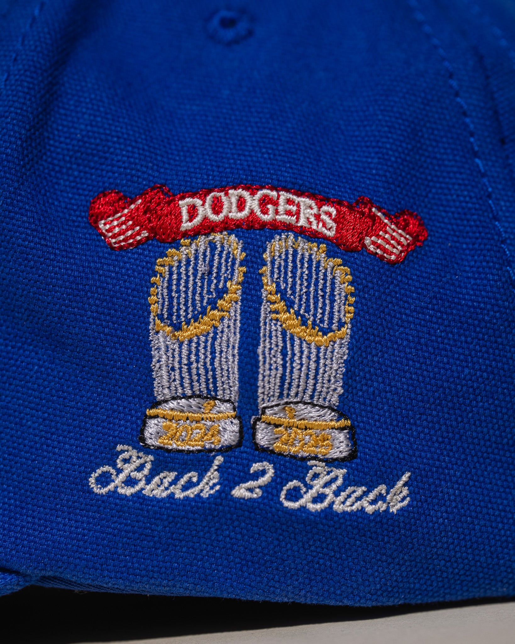 LA Back to Back Champions Vintage Hat (Dodger Blue)