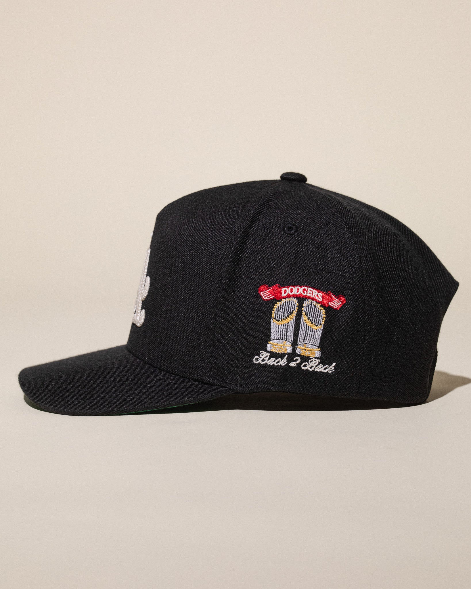 LA Back to Back Champions Vintage Hat (Pirate Black)