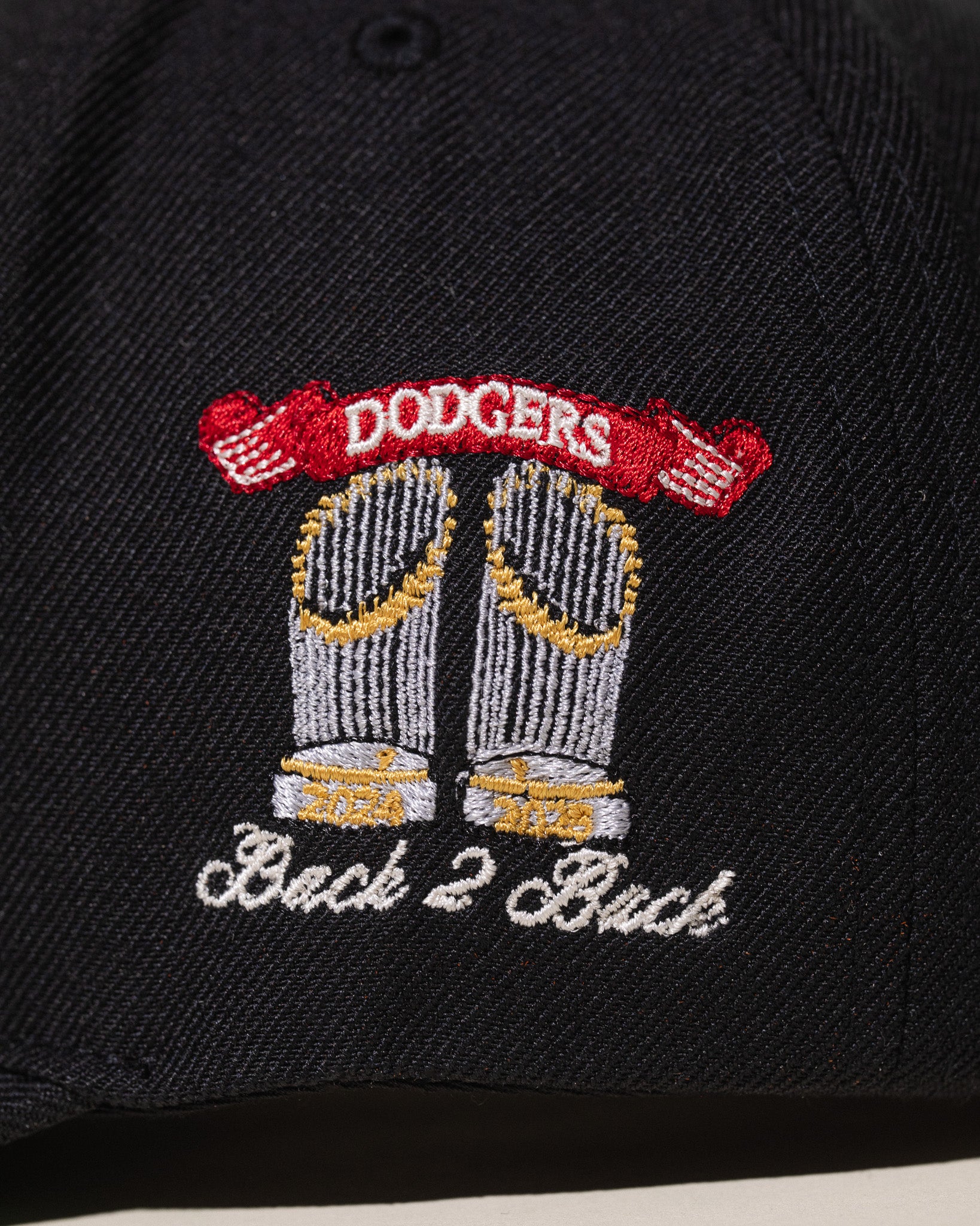 LA Back to Back Champions Vintage Hat (Pirate Black)