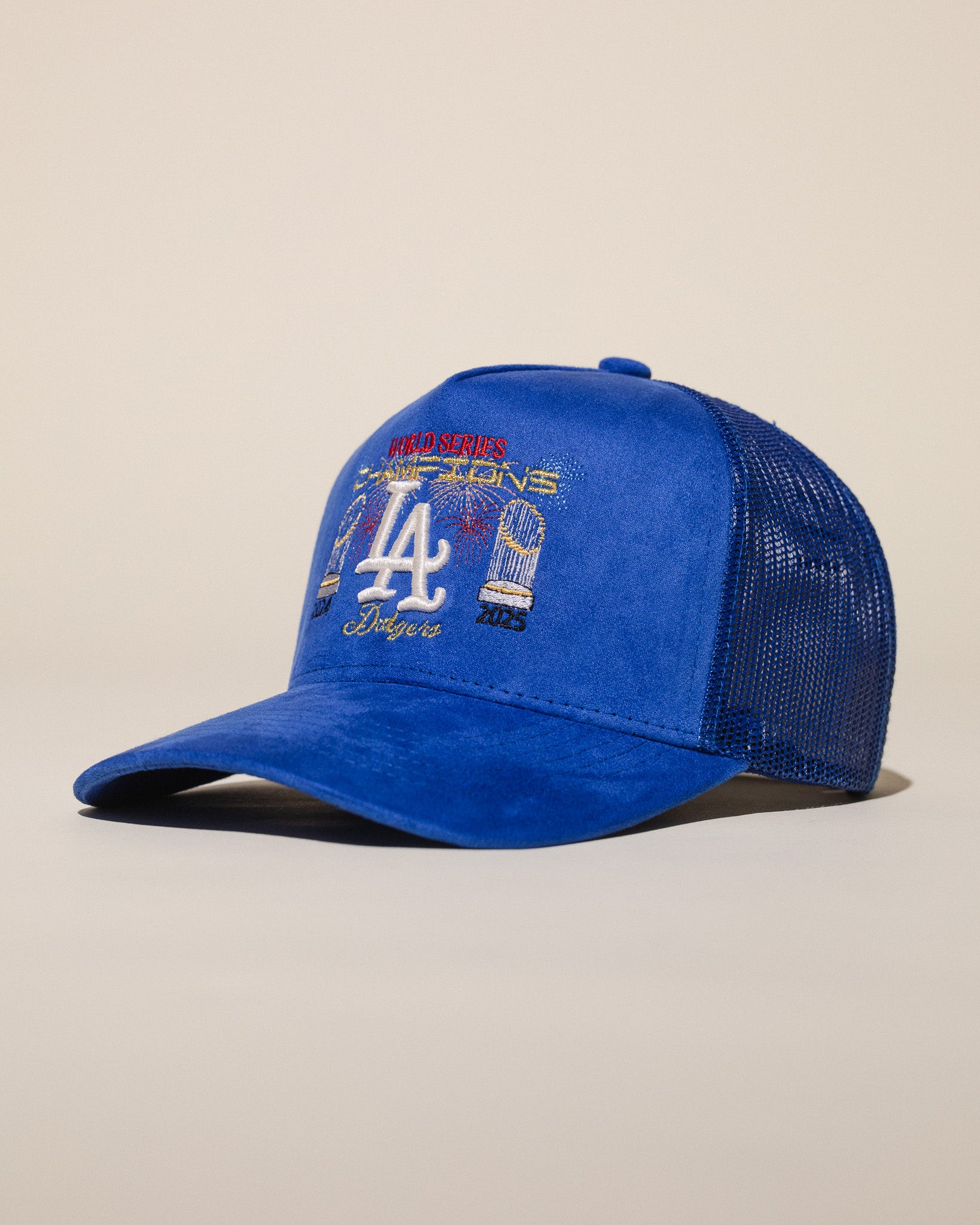 LA '25 Champions Trucker Hat (Dodger Blue)