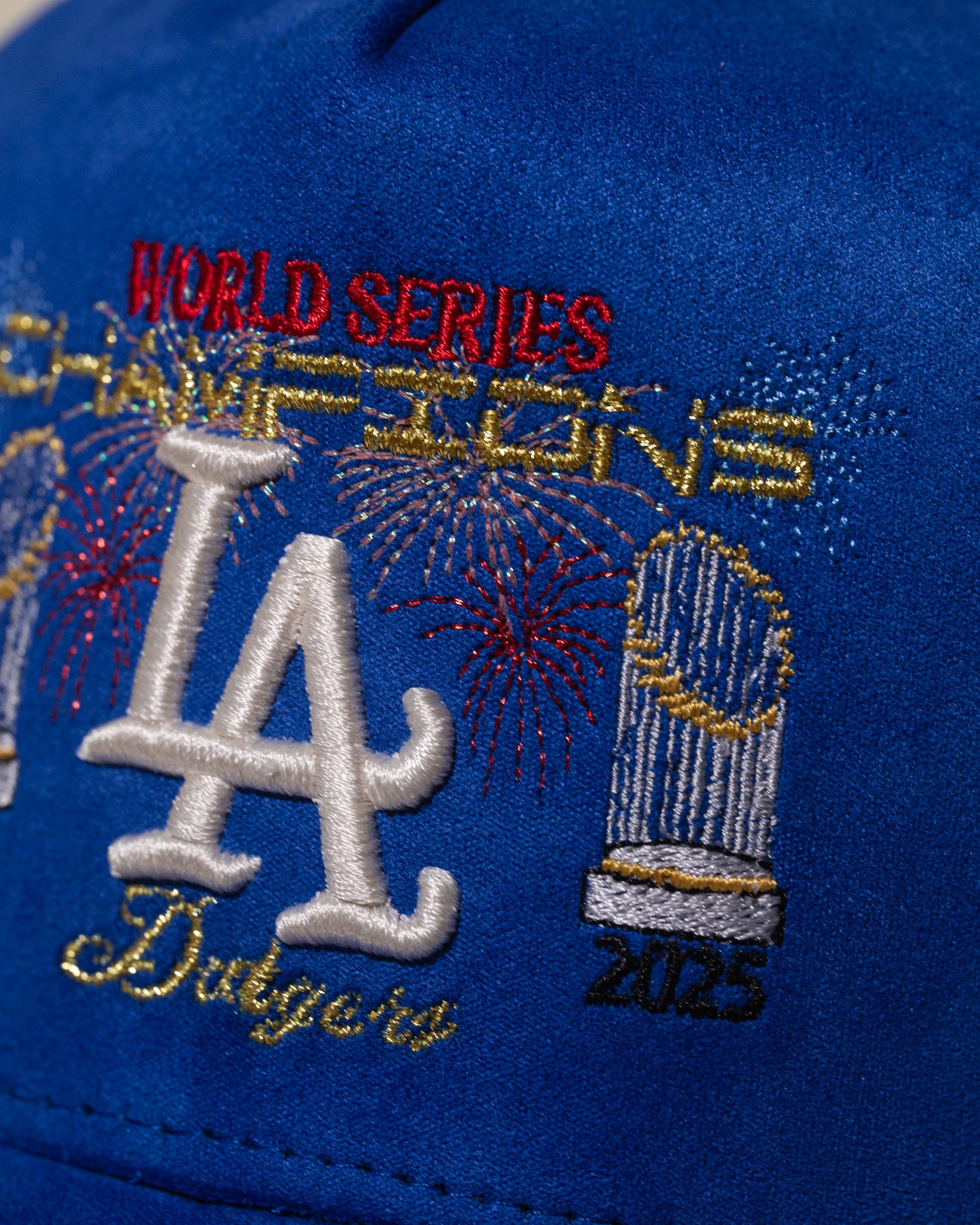 LA '25 Champions Trucker Hat (Dodger Blue)