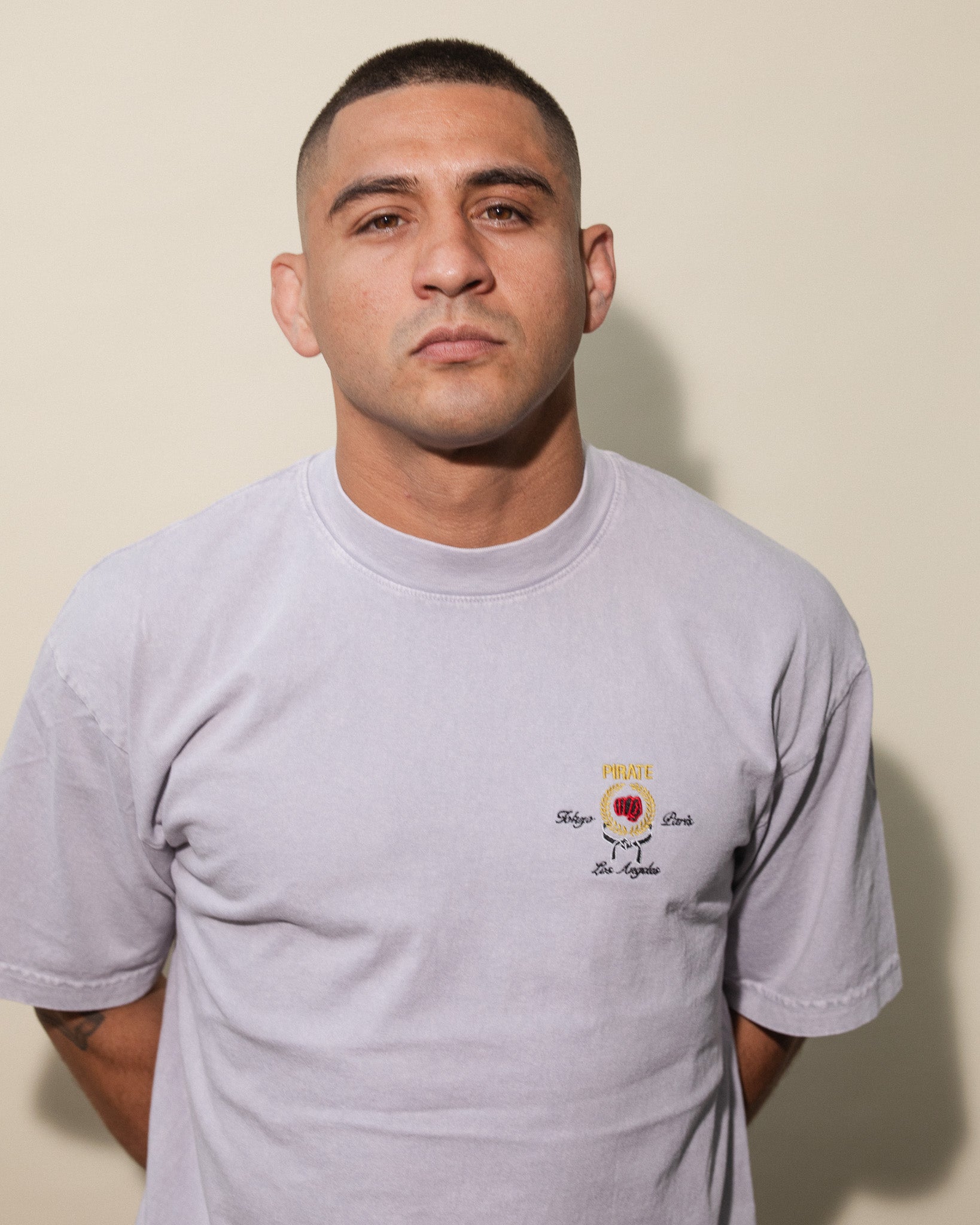 World Fighter Tee (Cement)