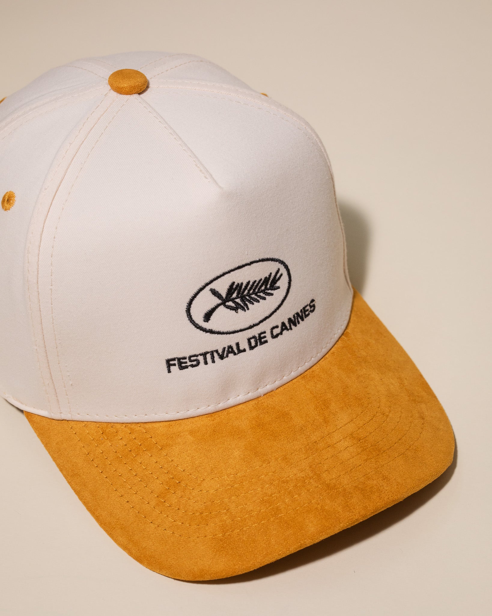 Pirate Cannes Hat (Cream/Canary Yellow-Suede)