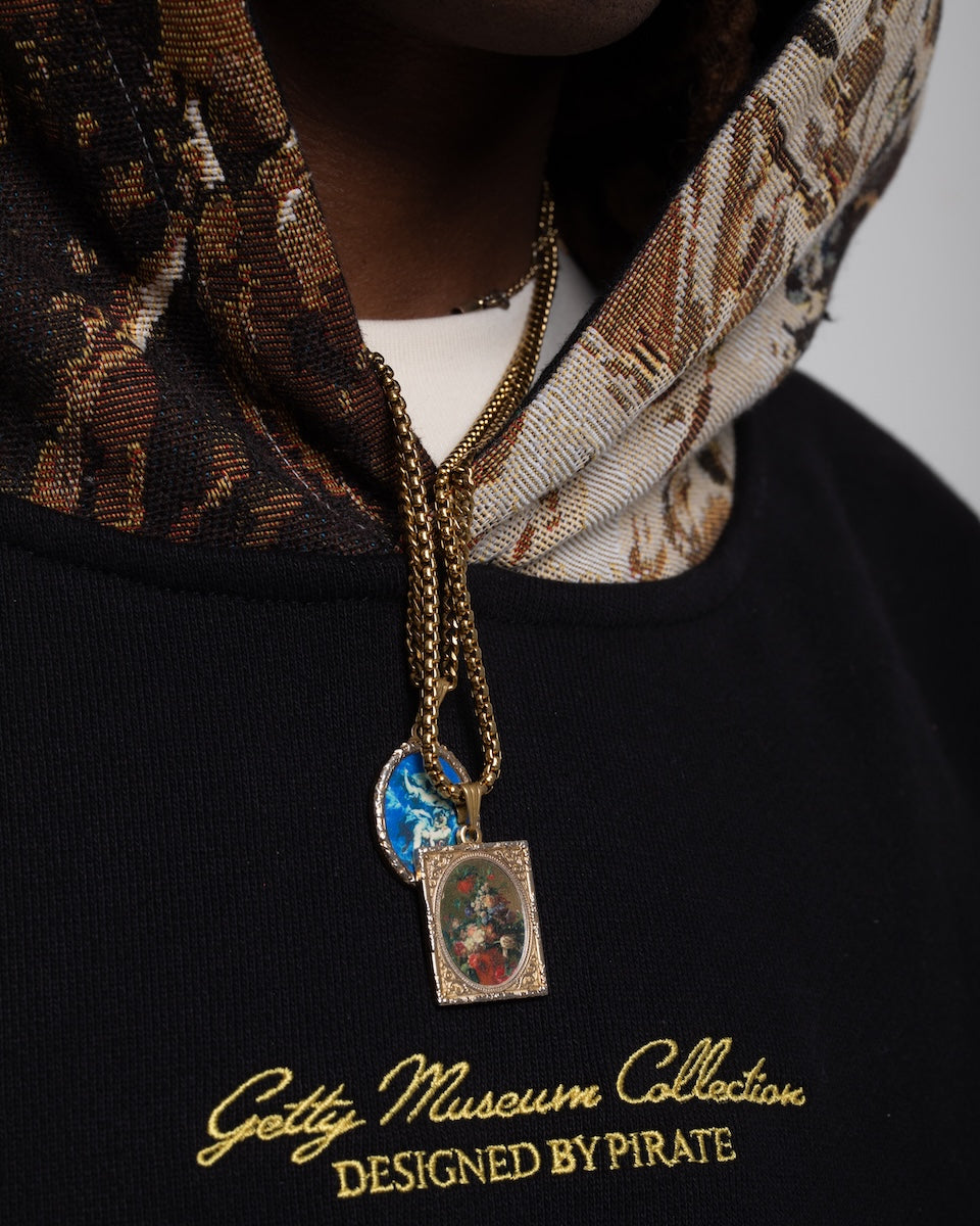 Getty x Pirate Psyche at the Basketmakers Jacquard Tapestry Hoodie (Pirate Black)