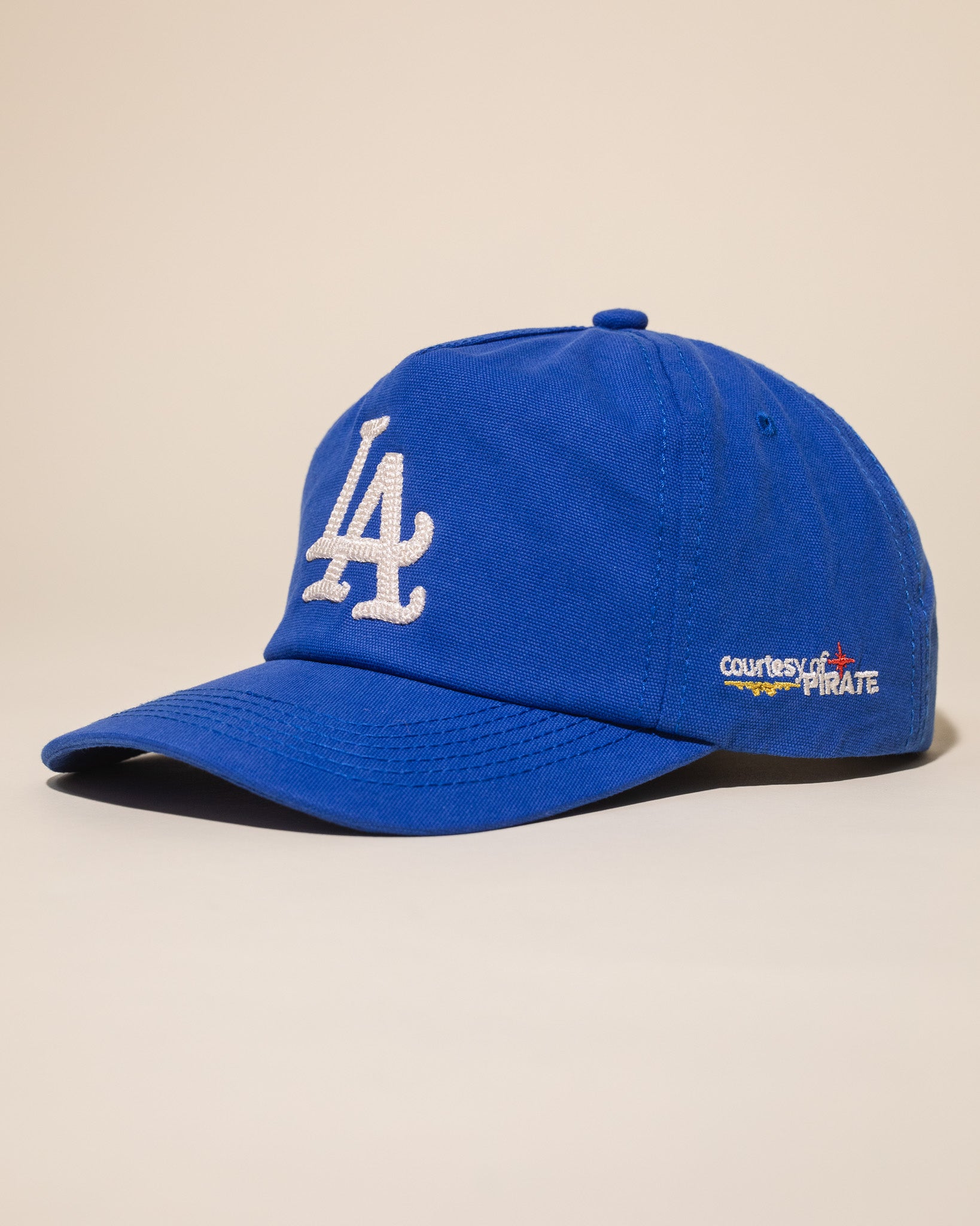 Pirate "LA" Chain Stitch Vintage Hat (Royal Blue)