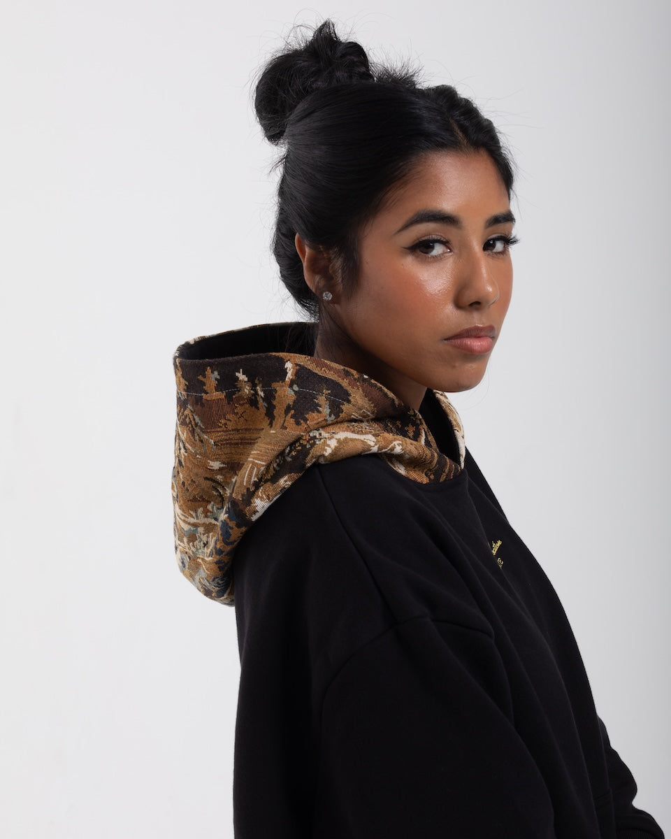 Getty x Pirate Psyche at the Basketmakers Jacquard Tapestry Hoodie (Pirate Black)