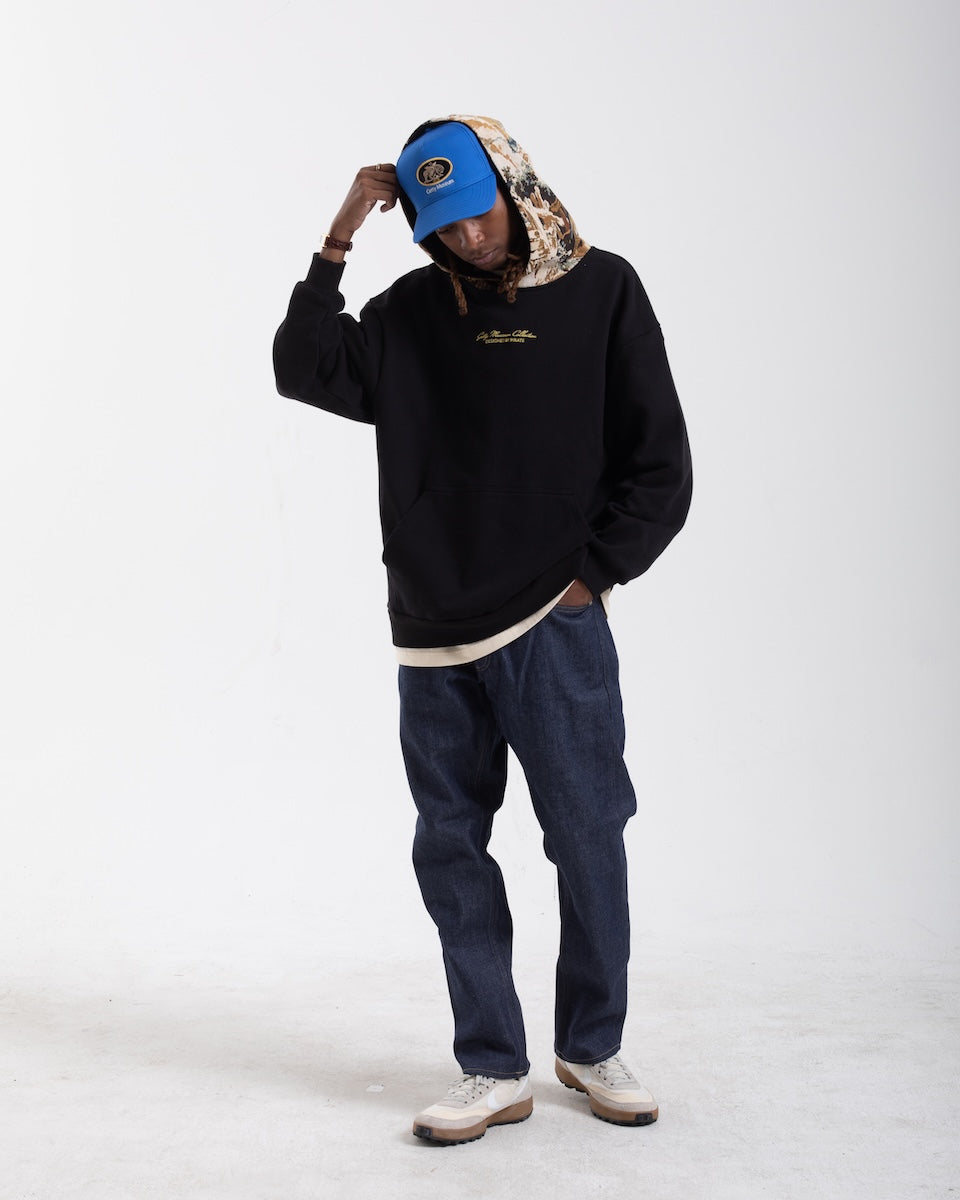 Getty x Pirate Psyche at the Basketmakers Jacquard Tapestry Hoodie (Pirate Black)