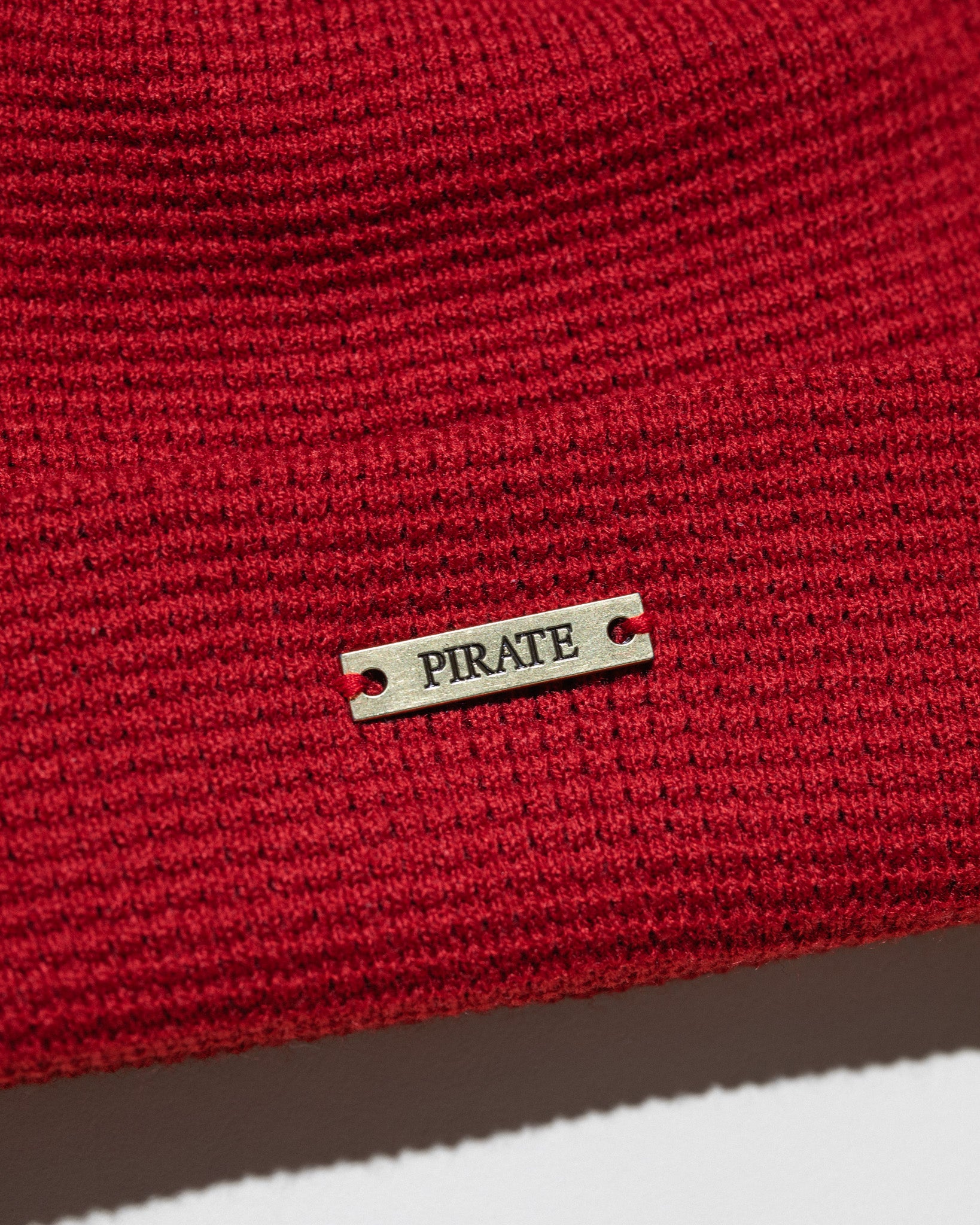 Pirate Waffle Beanie (Red)