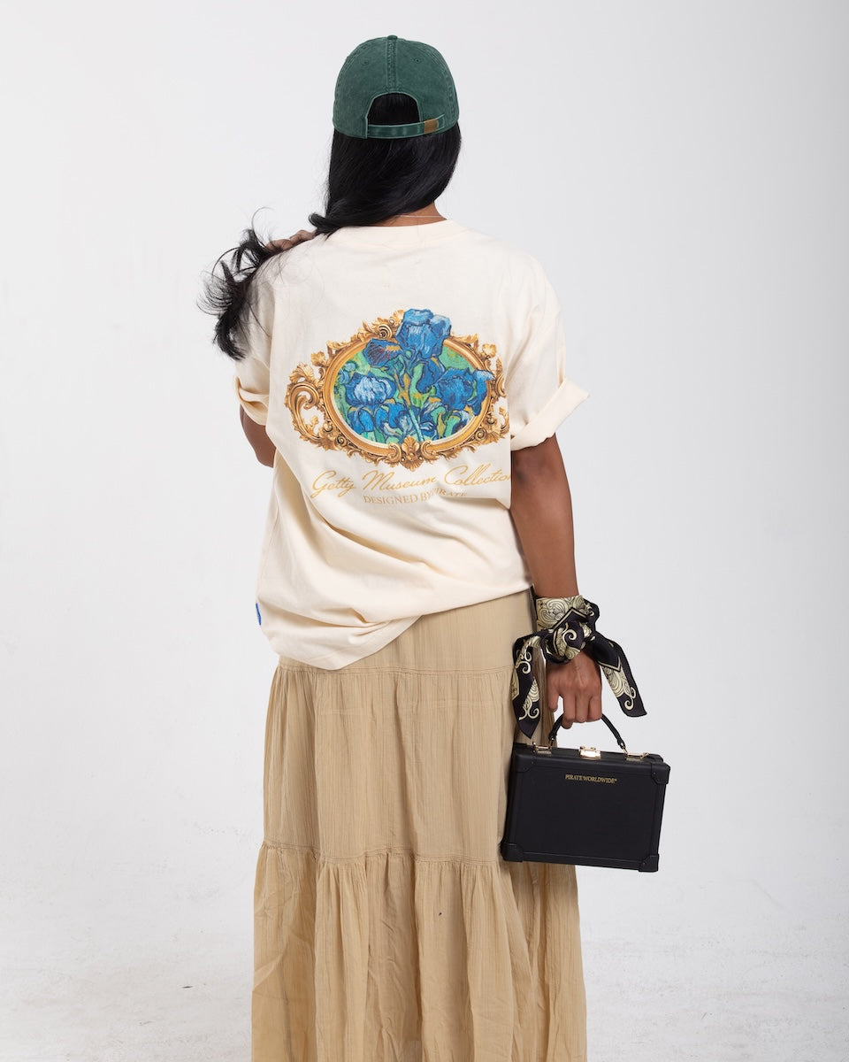 Getty x Pirate Van Gogh Irises Tee (Cannoli Cream)