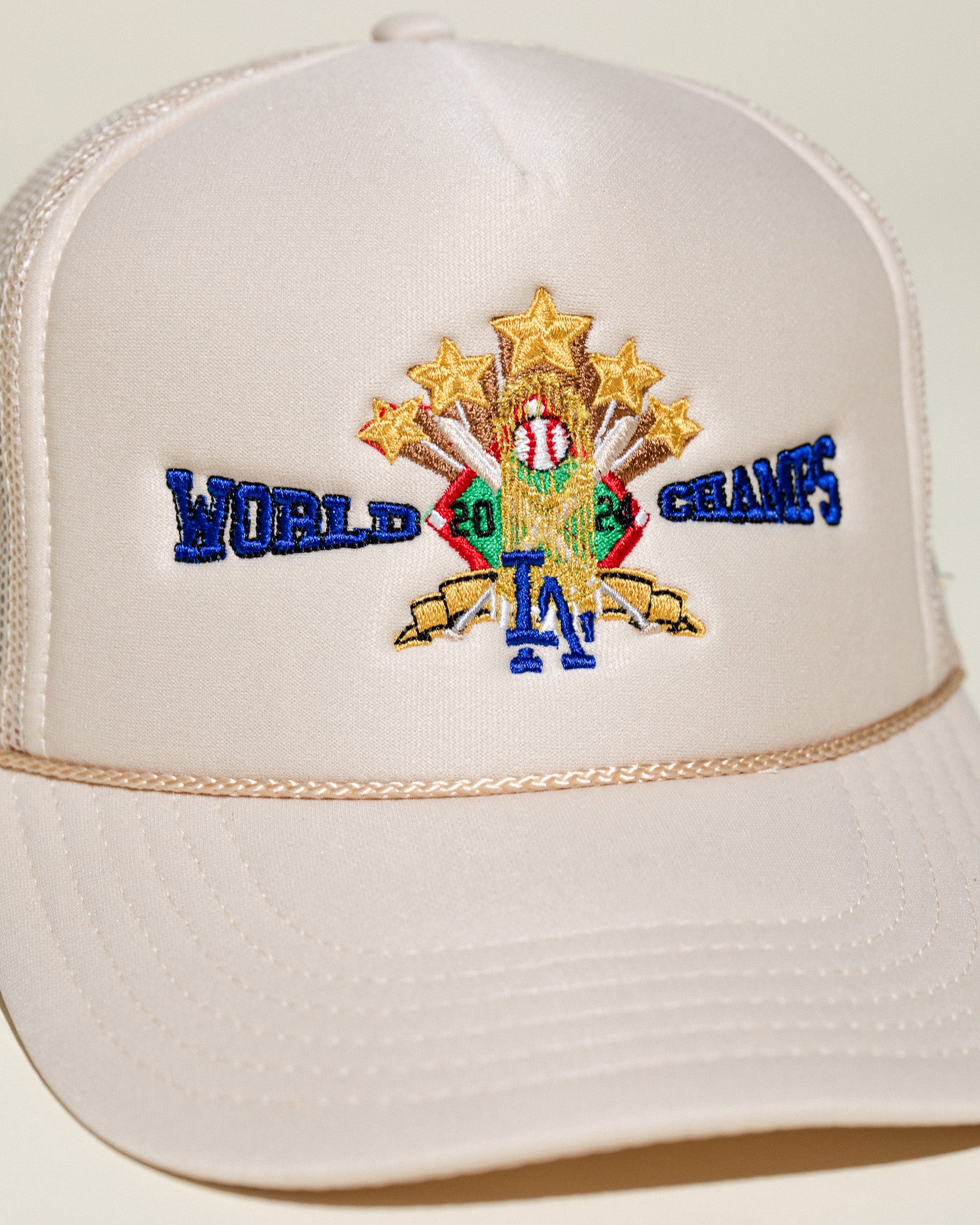 Pirate World Champs Trucker Hat (Cream)