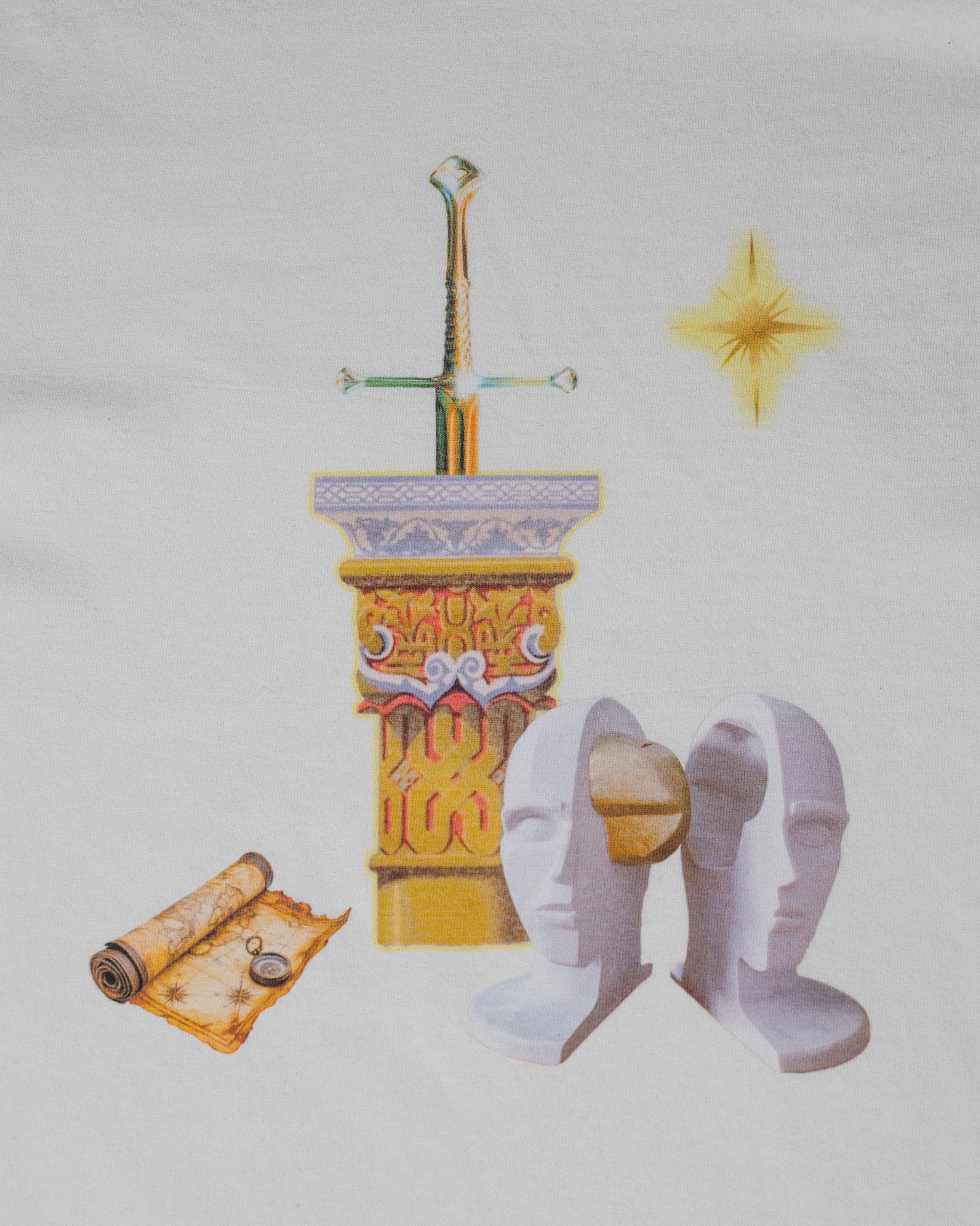 Pirate North Star Swords Tee (Off White)