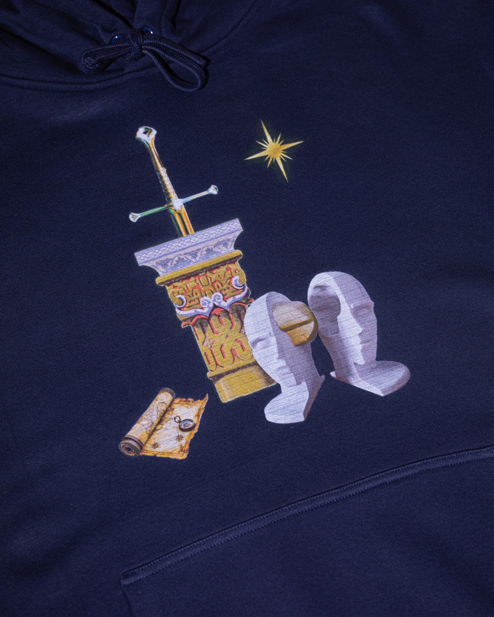 Pirate North Star Swords Hoodie (Navy)