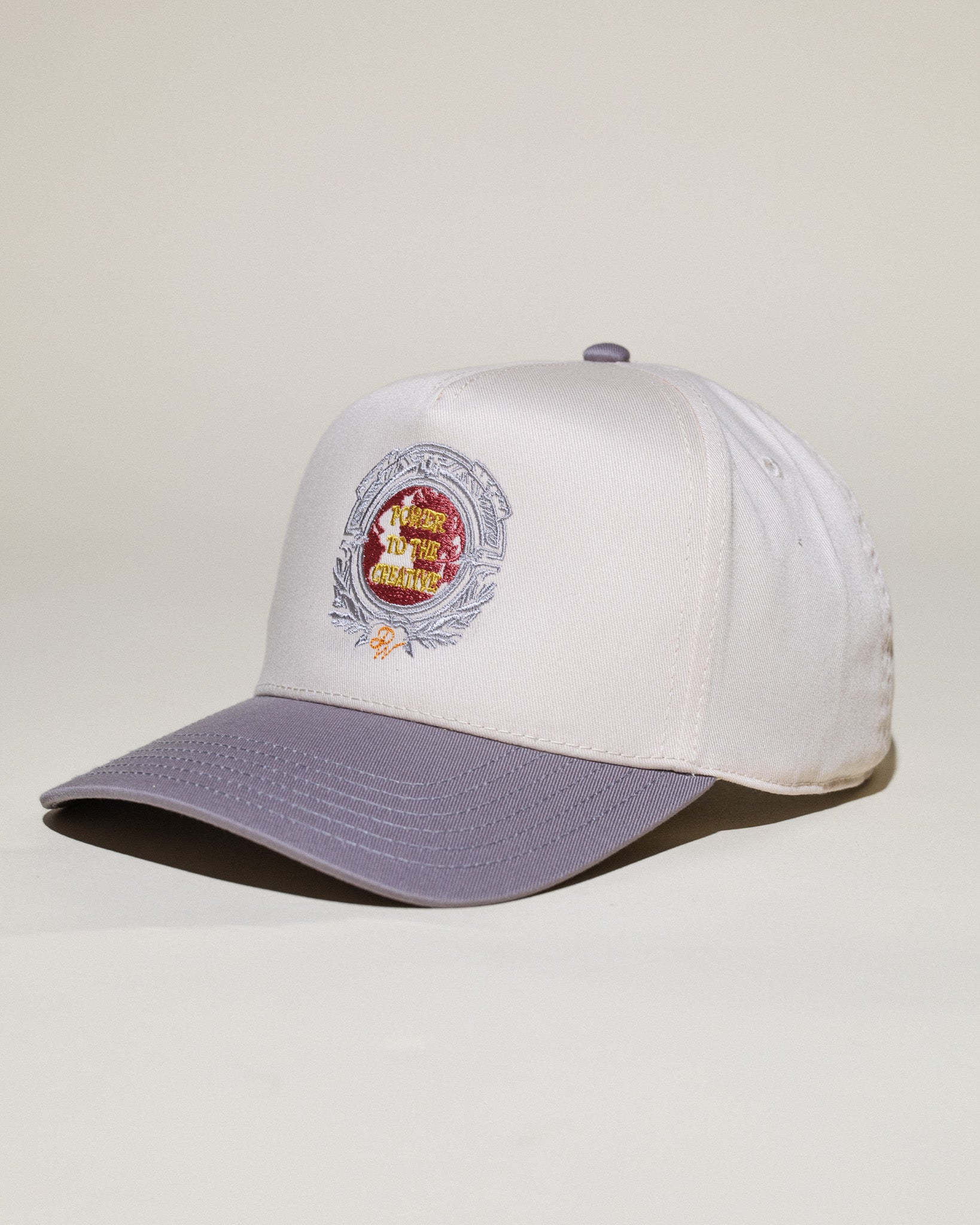 Pirate Power to the Creatives Hat (Cream/Grey)