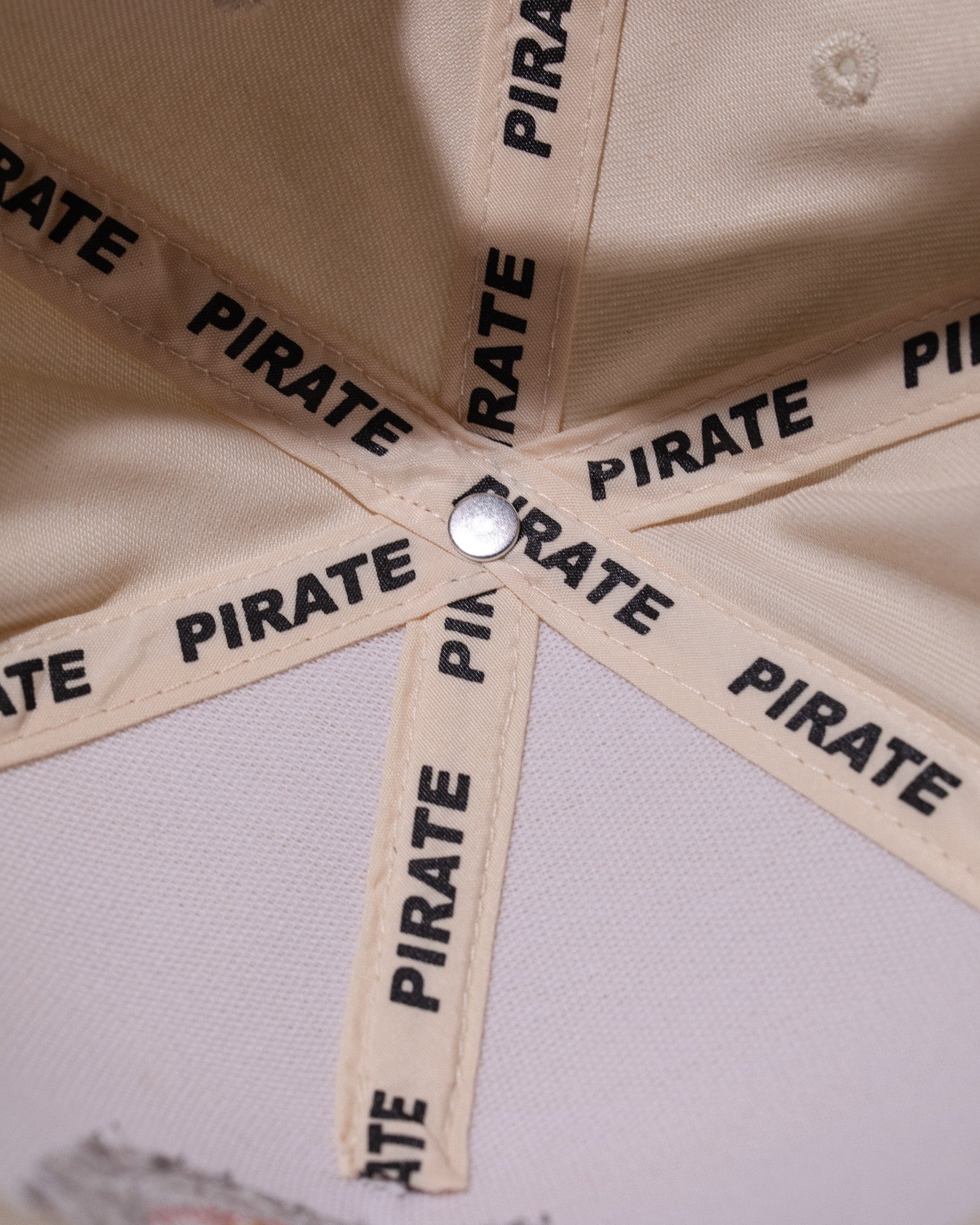 Pirate Power to the Creatives Hat (Cream/Grey)