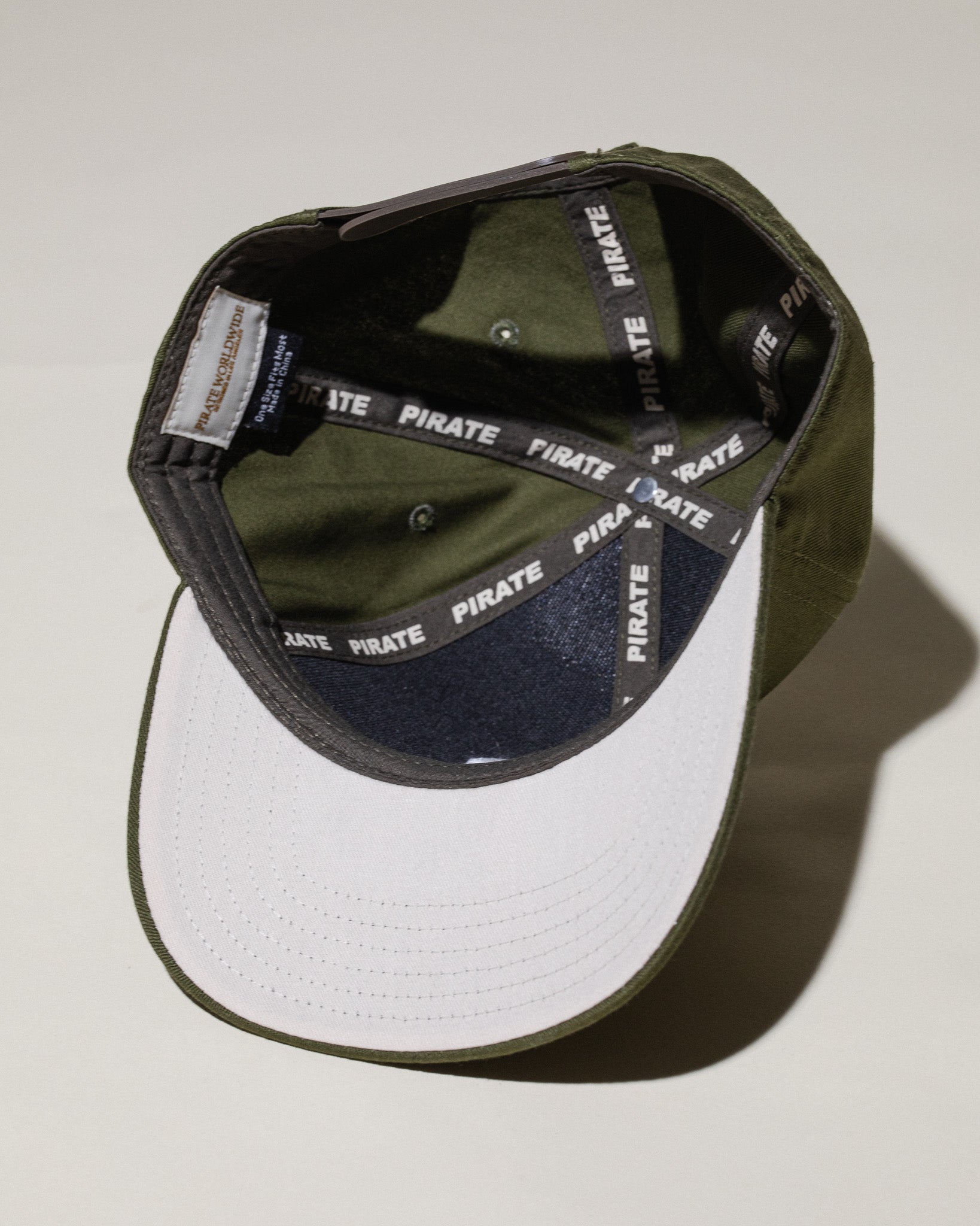 Pirate Framed P Hat (Olive)