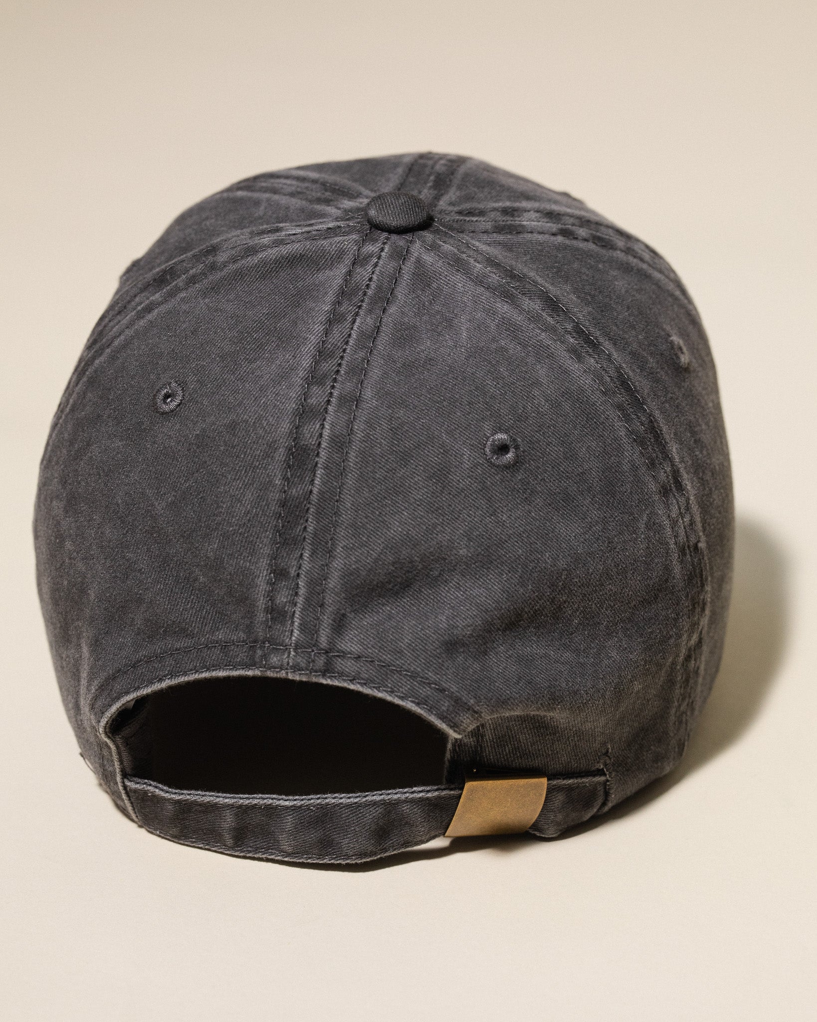 Chromed Wire Dad Hat (Washed Black)