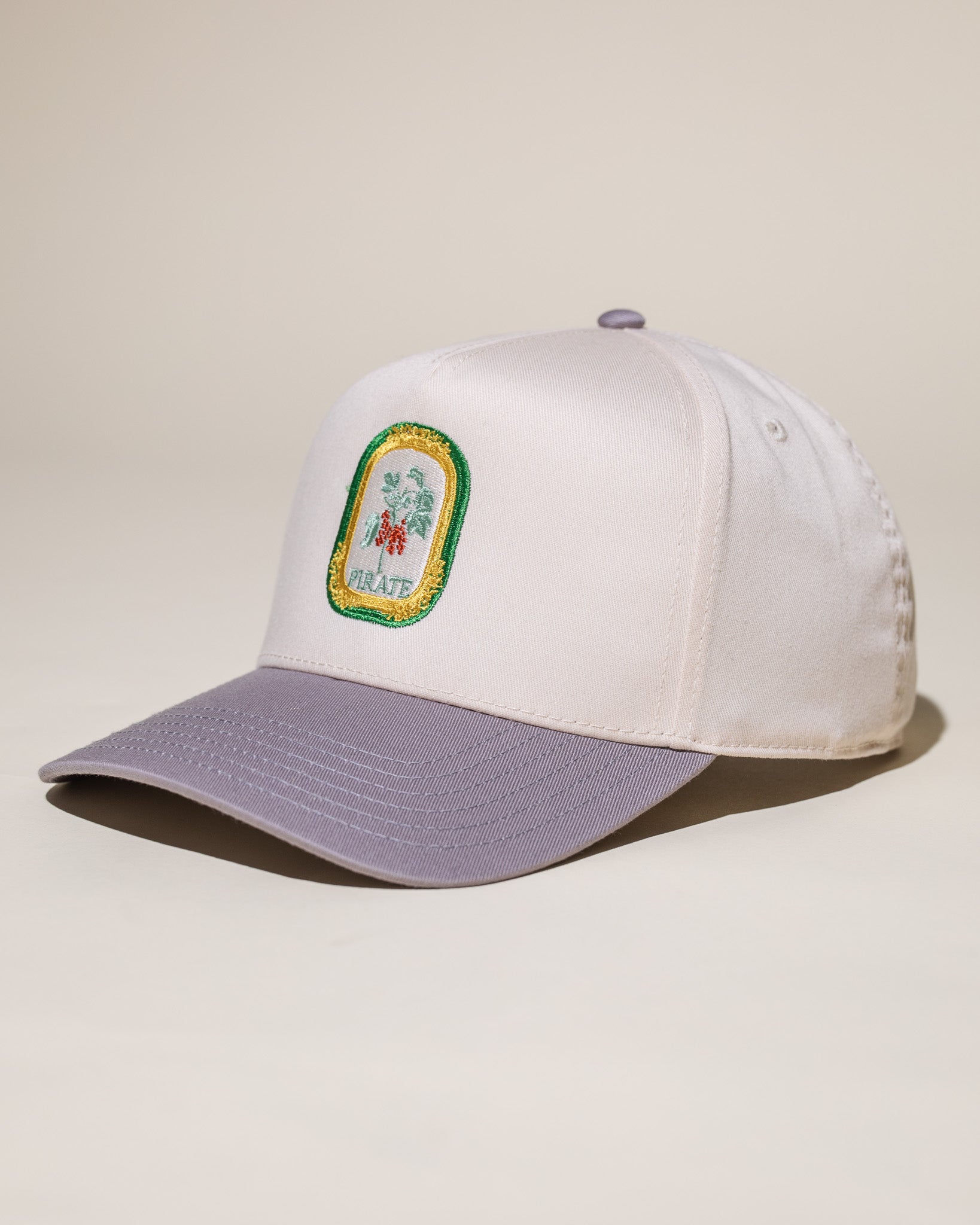 Pirate Cherry Trees Hat (Cream/Grey)