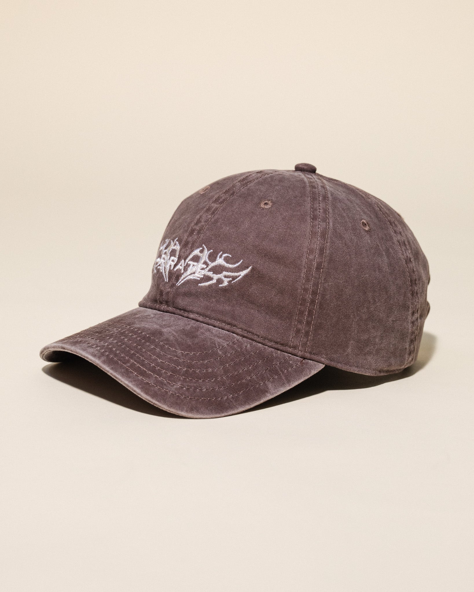 Chromed Wire Dad Hat (Washed Brown)
