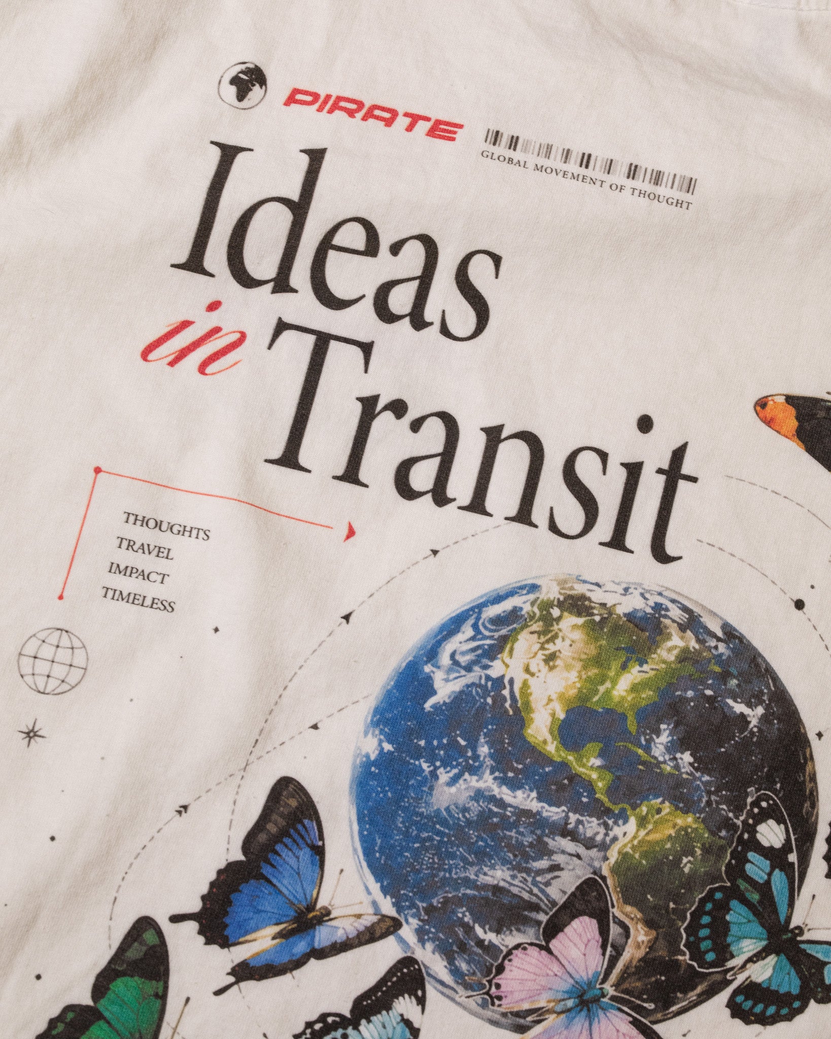 Pirate “Ideas in Transit” Graphic Tee (Off White)