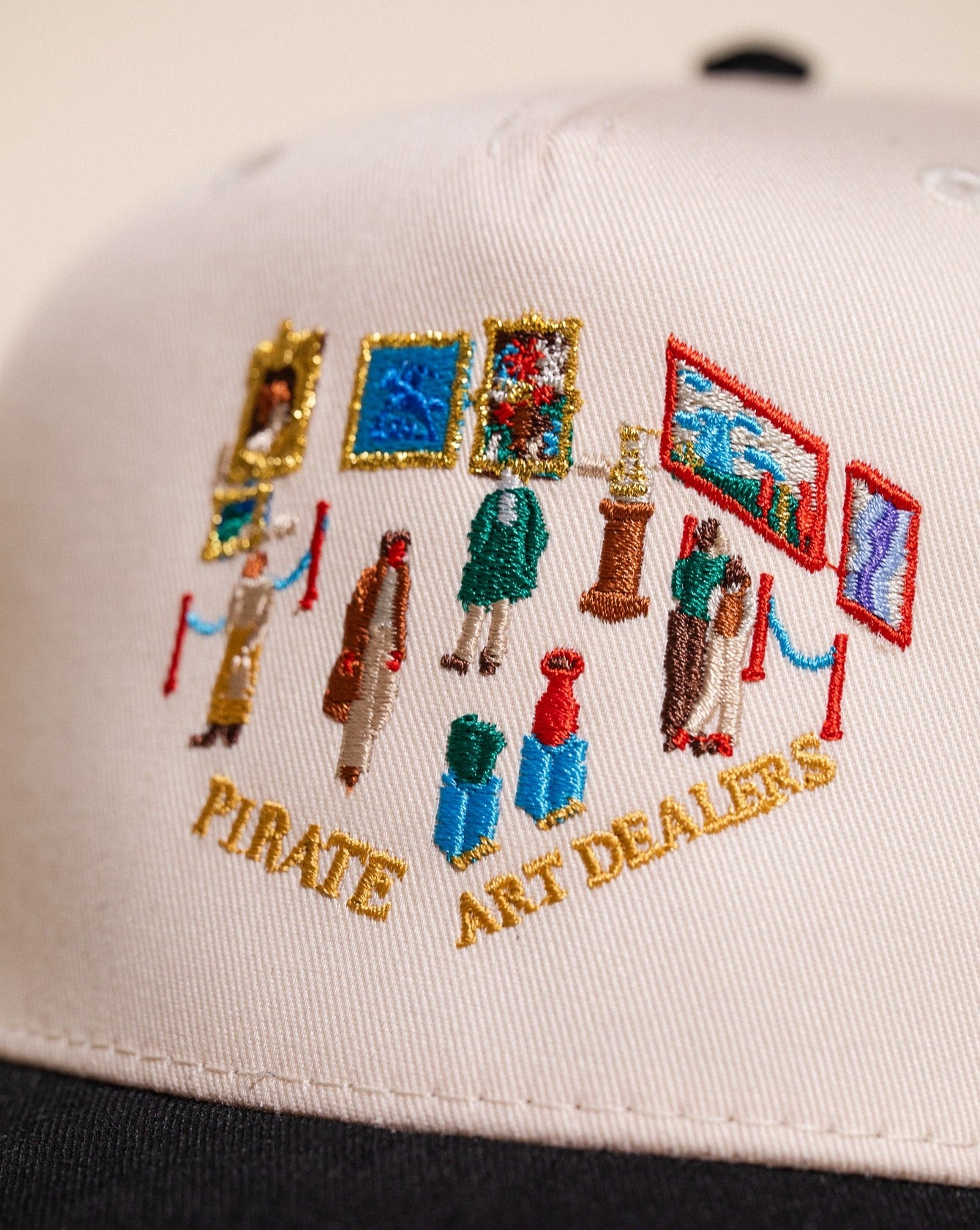 Pirate Art Museum Hat (Cream/Black)